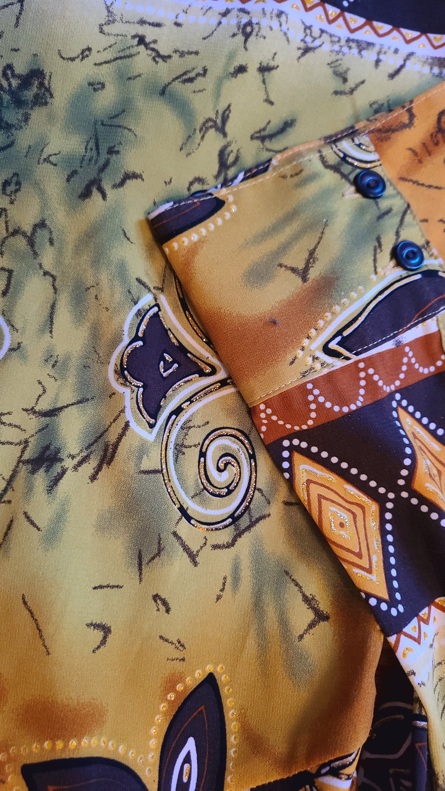 Vintage Ninety Brand Tribal Print Blouse | Size Medium