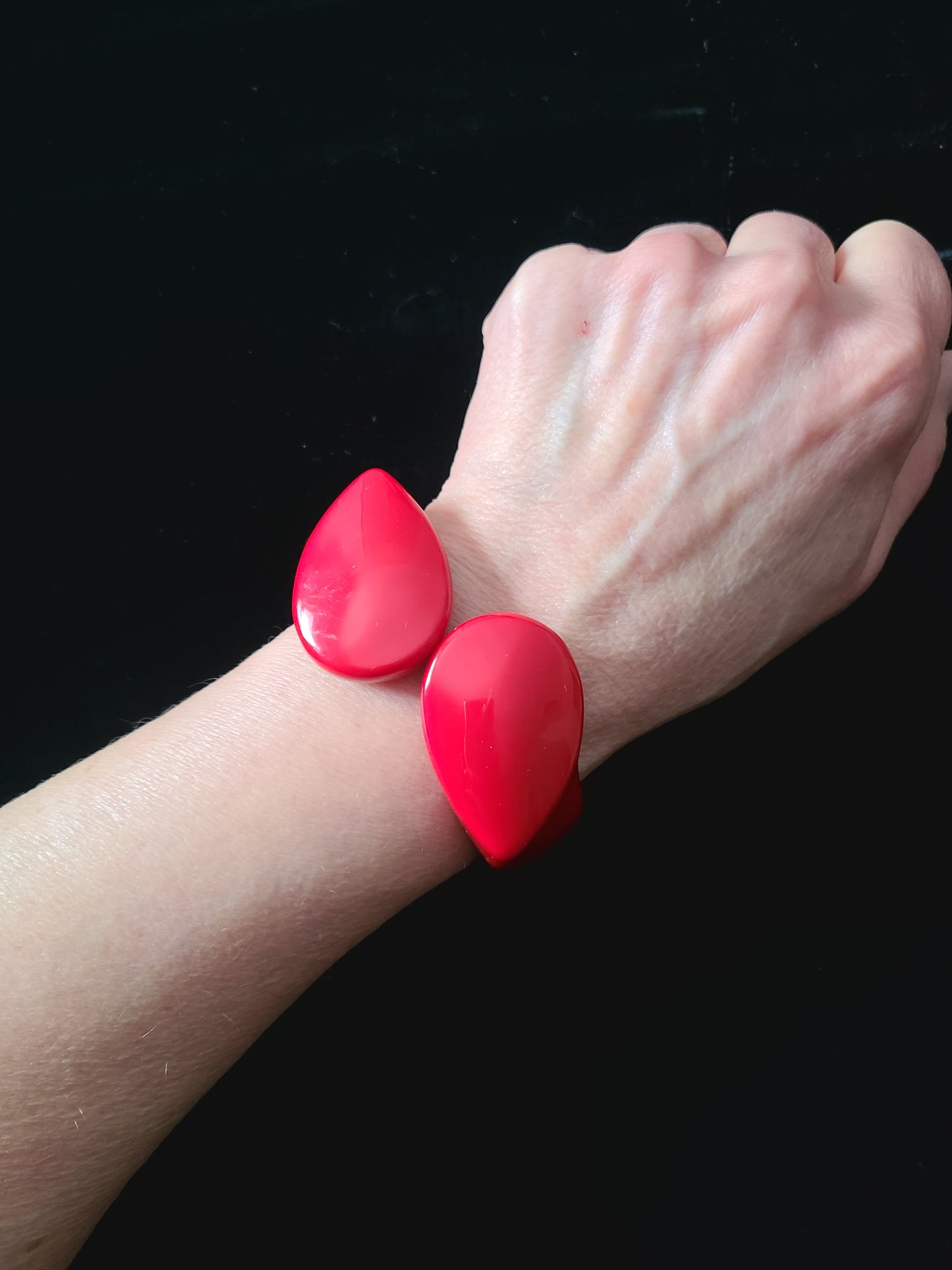 Angela Caputi Red Clamper Bracelet