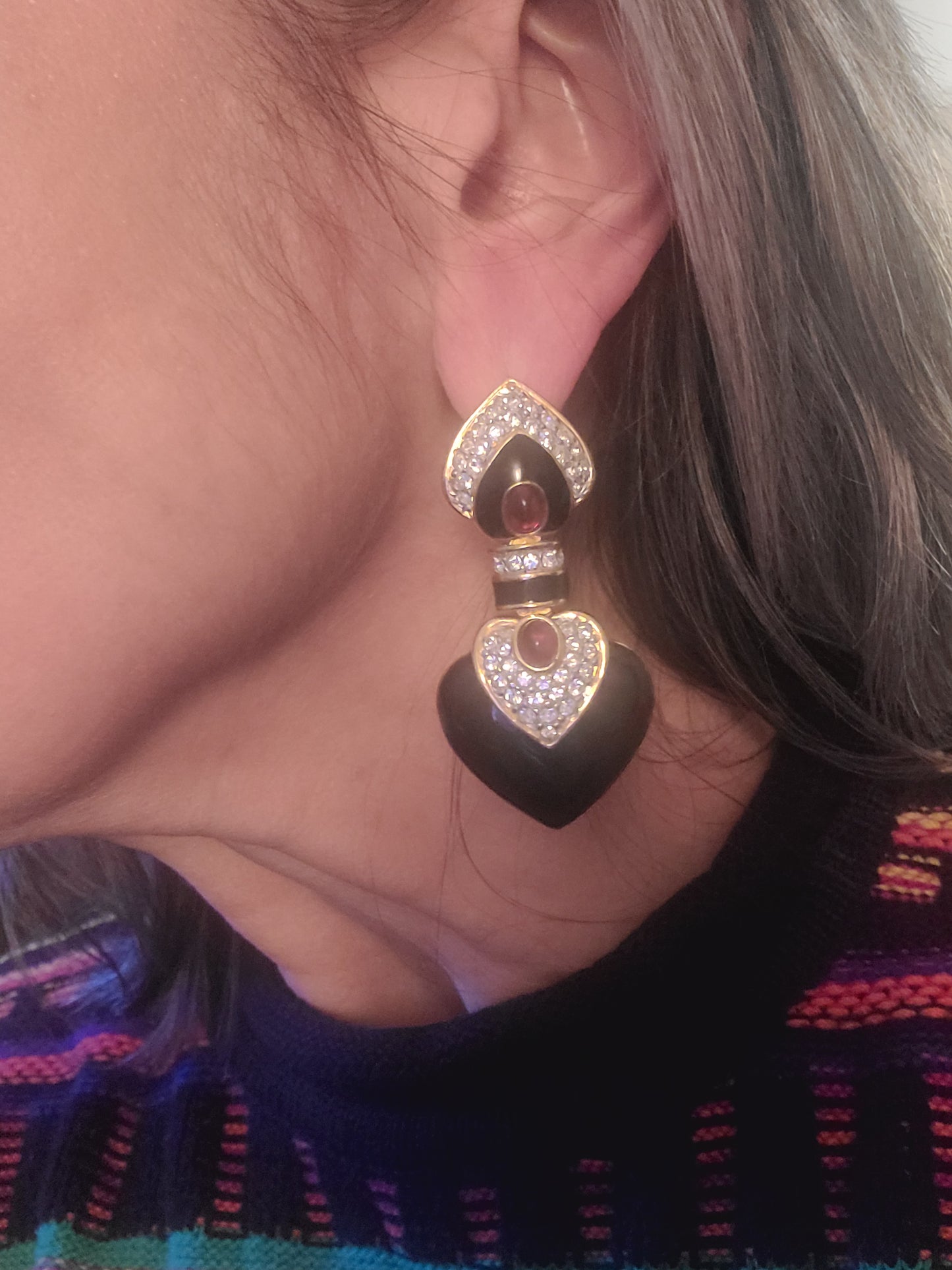 Vintage Ciner Pierced Earrings