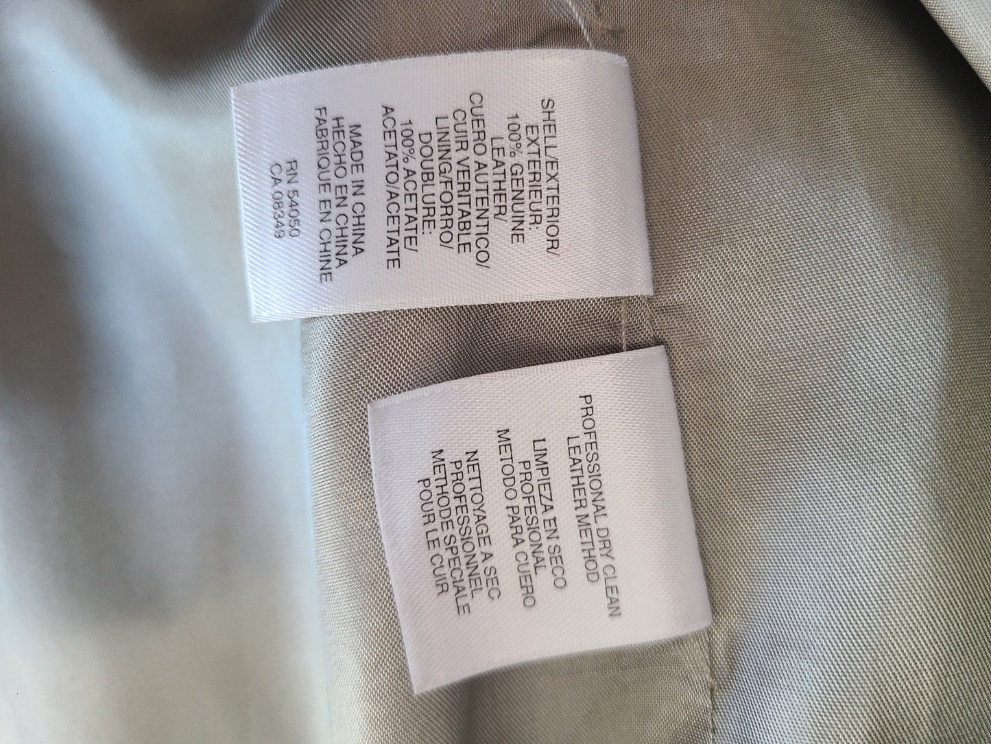 Jones New York Metallic Leather Jacket | Size L