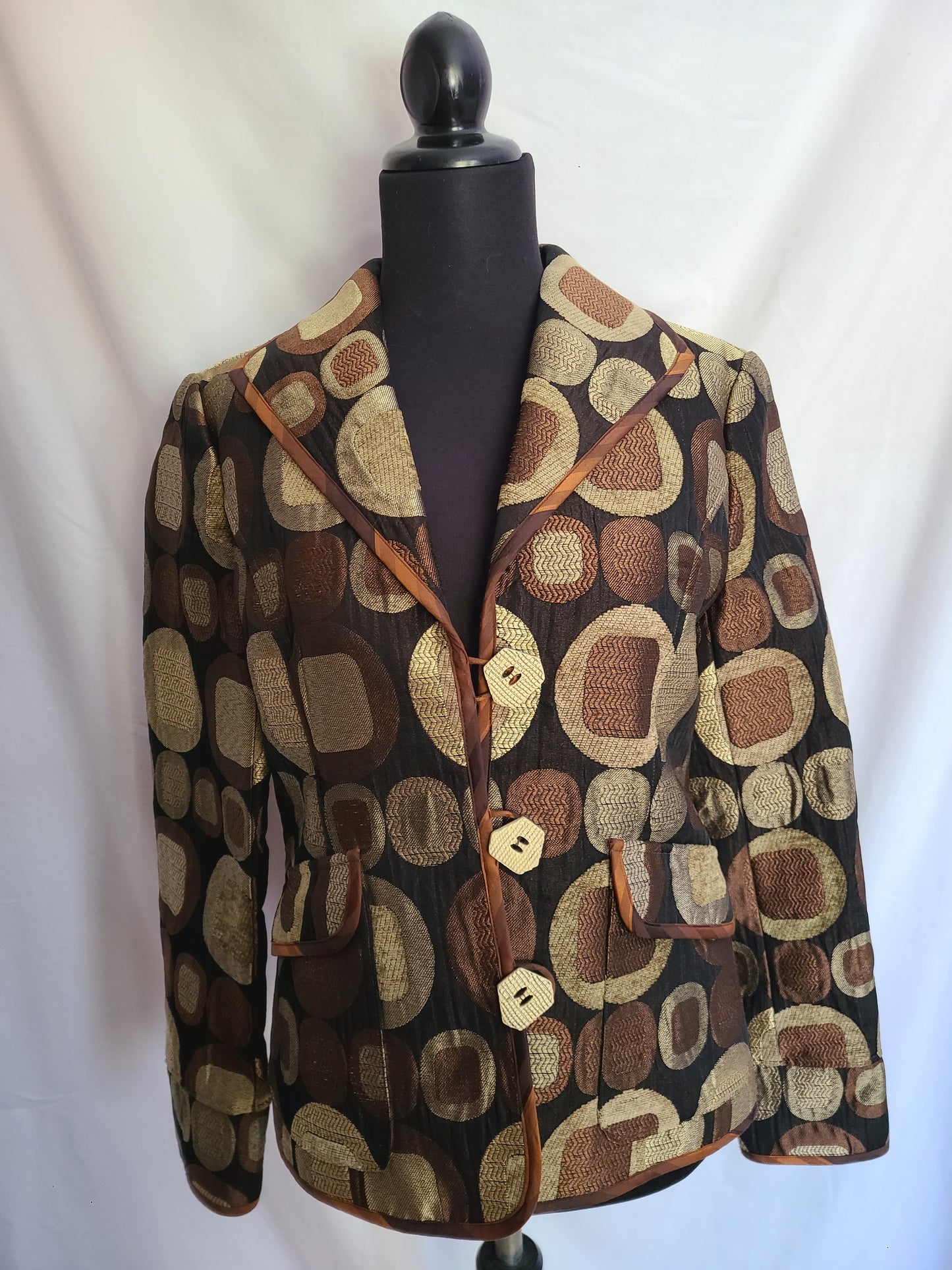 600 West Sixties Print Jacket - Size Small