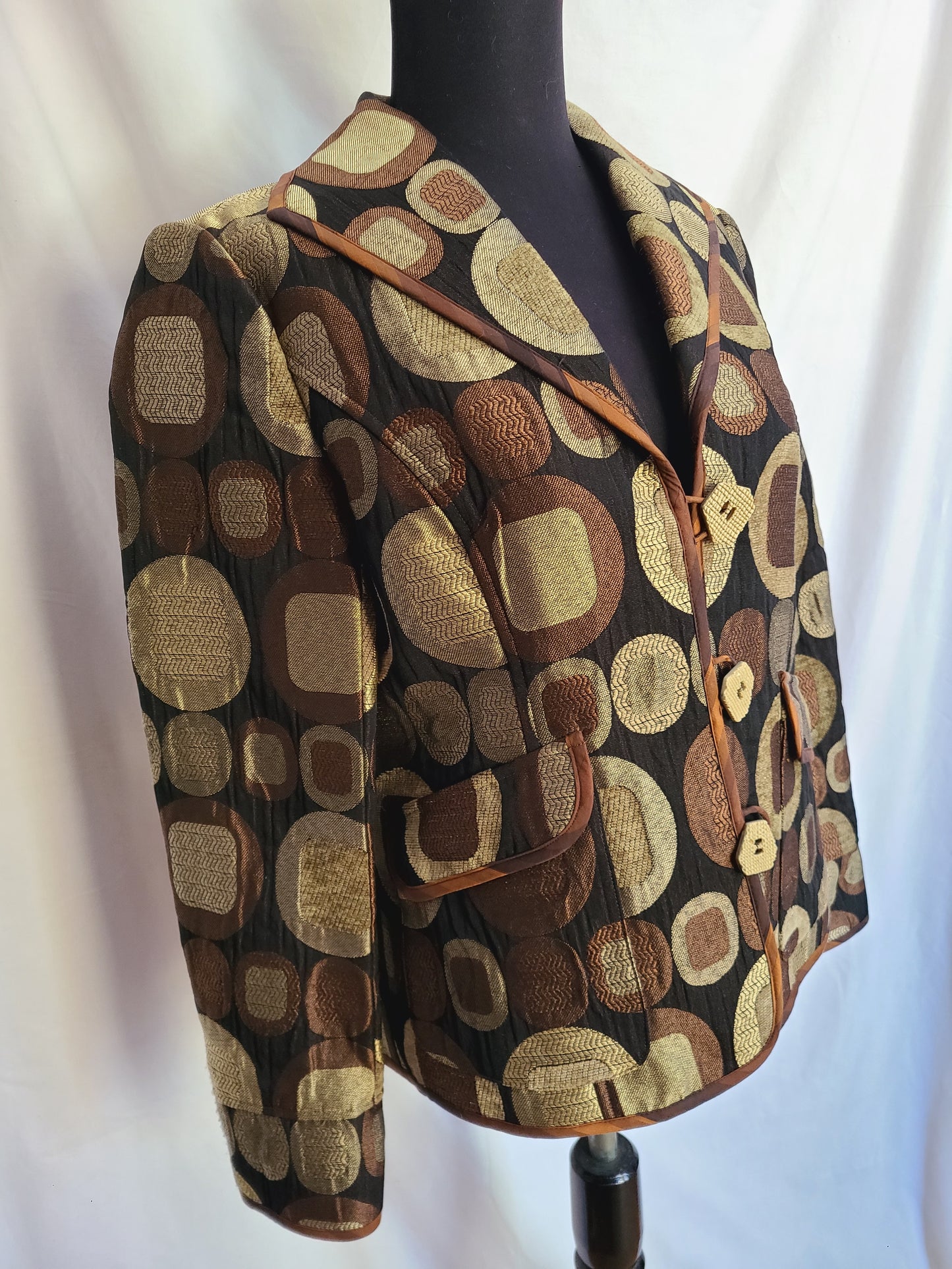 600 West Sixties Print Jacket - Size Small