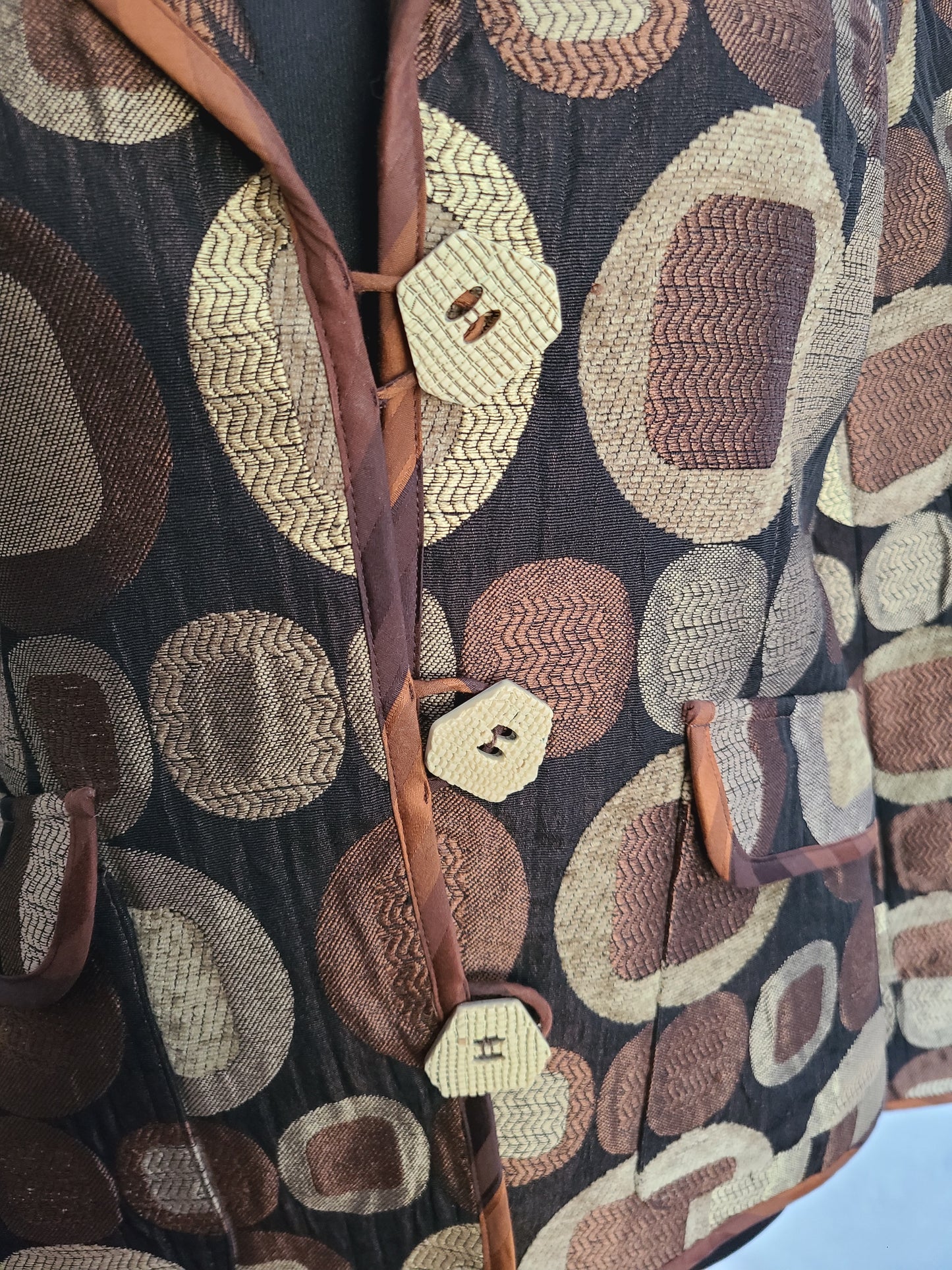 600 West Sixties Print Jacket - Size Small