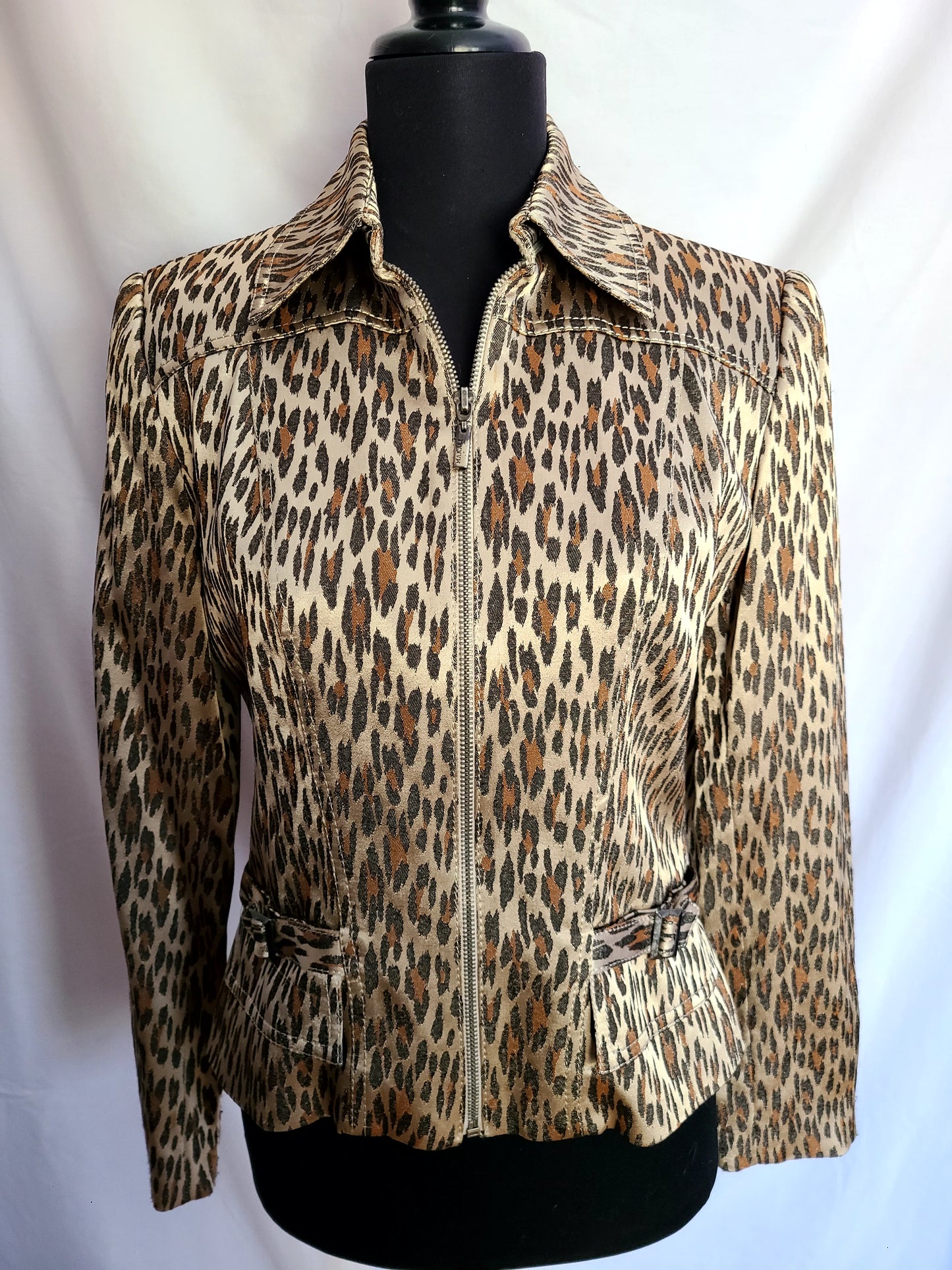 Caché Brand Animal Print Jacket | Size 6