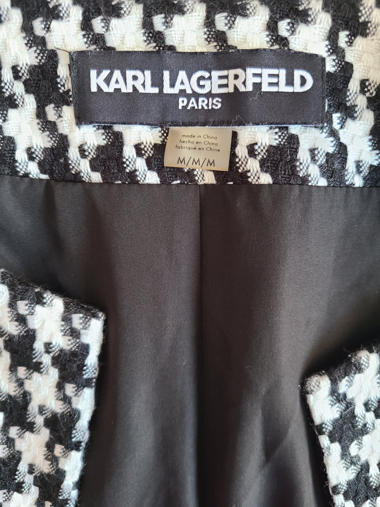Karl Lagerfeld Brand Crop Jacket | Size Medium