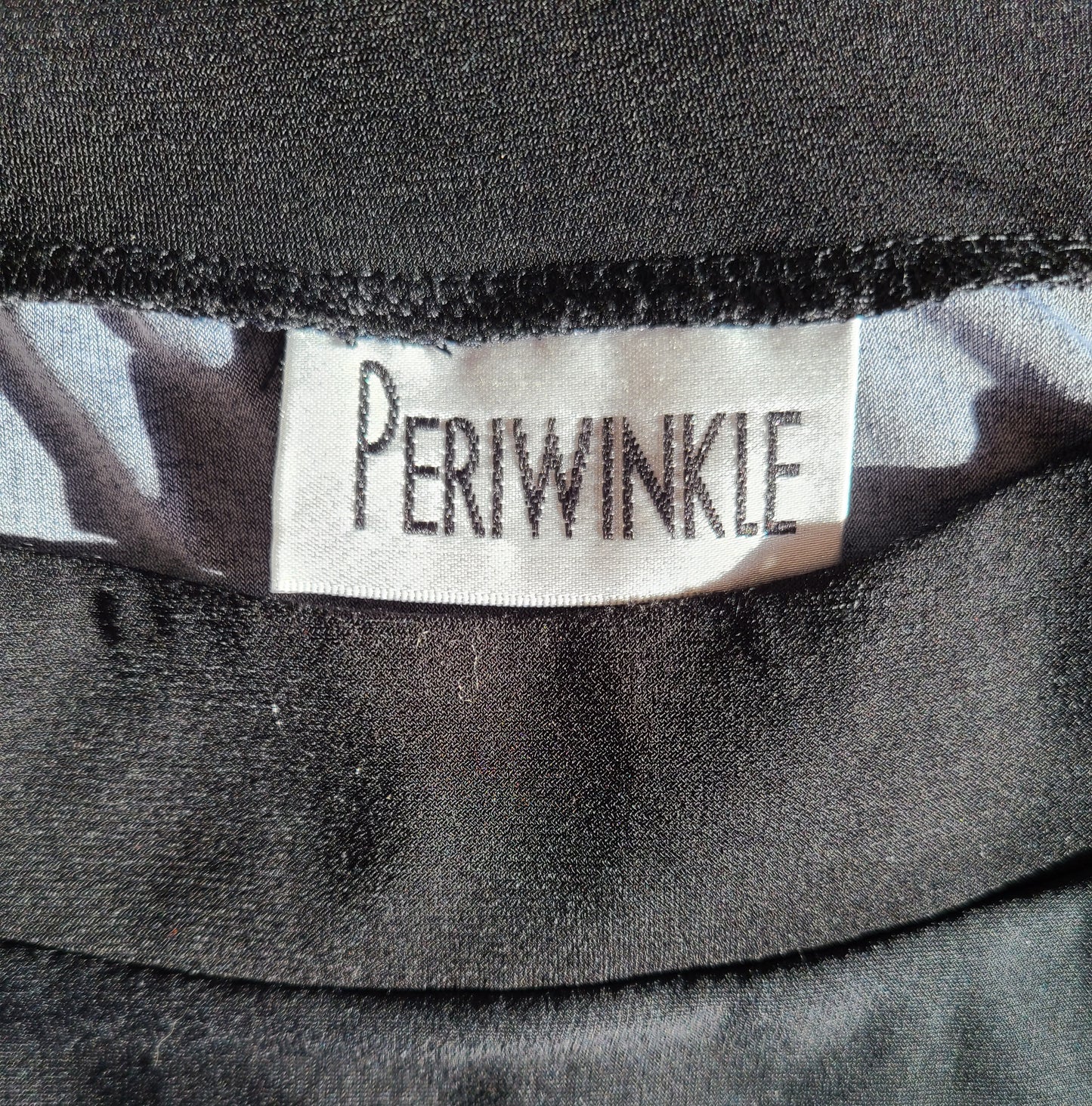 Vintage | Periwinkle Black & Psychedelic Print Dress | Size M