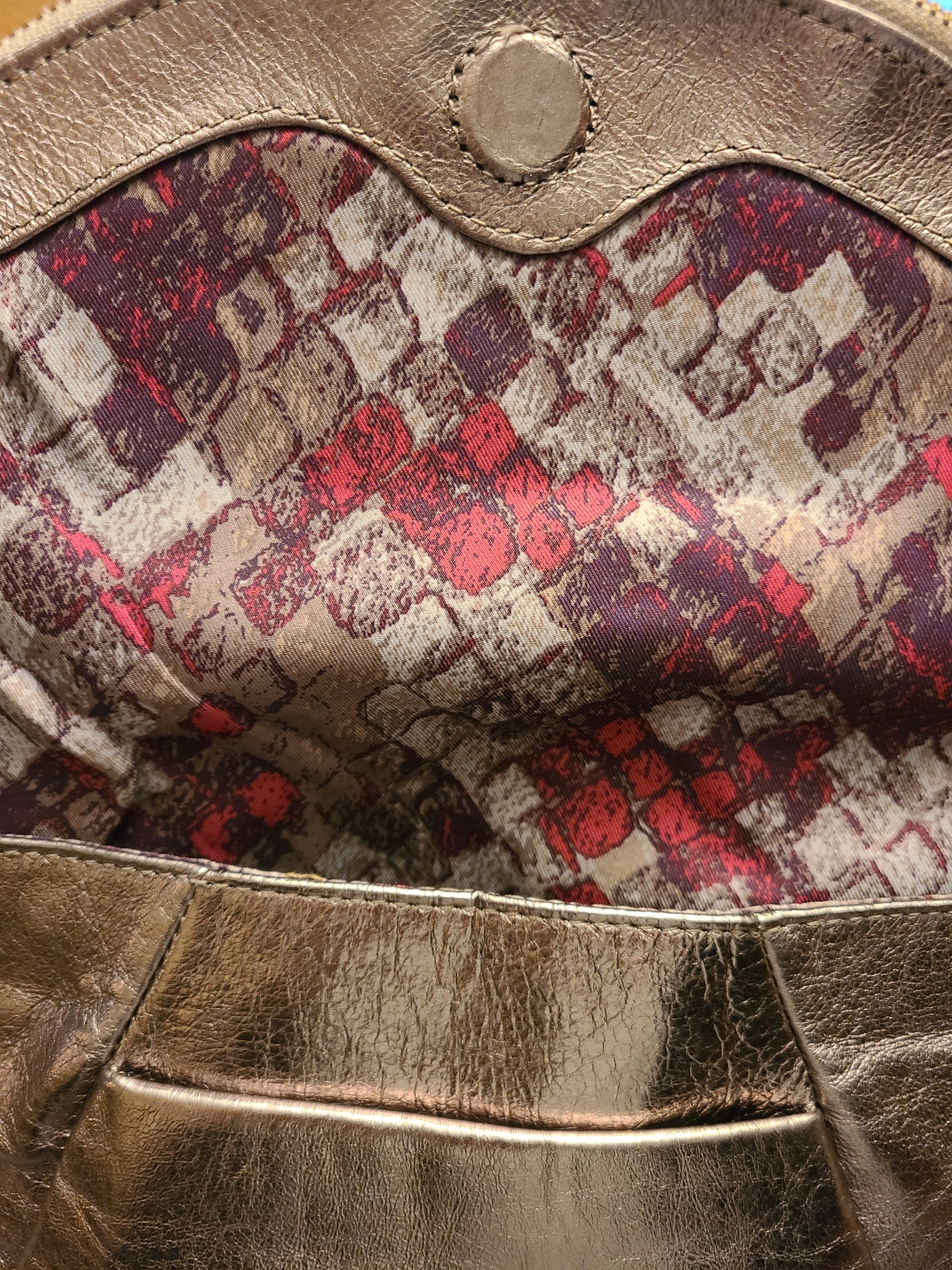 Elliot Lucca Metallic Leather Crossbody Bag