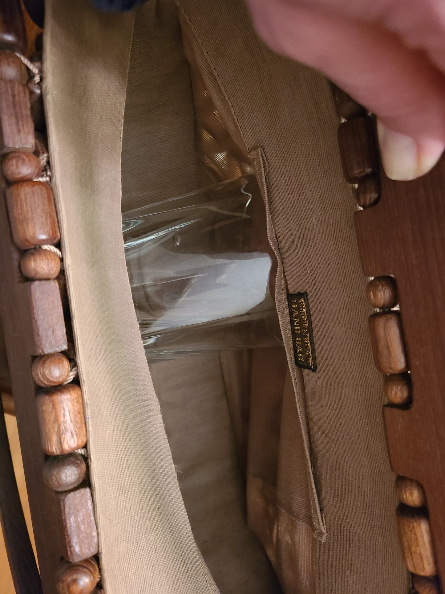 VINTAGE | Handcrafted Bohemian Wooden Beaded Bag