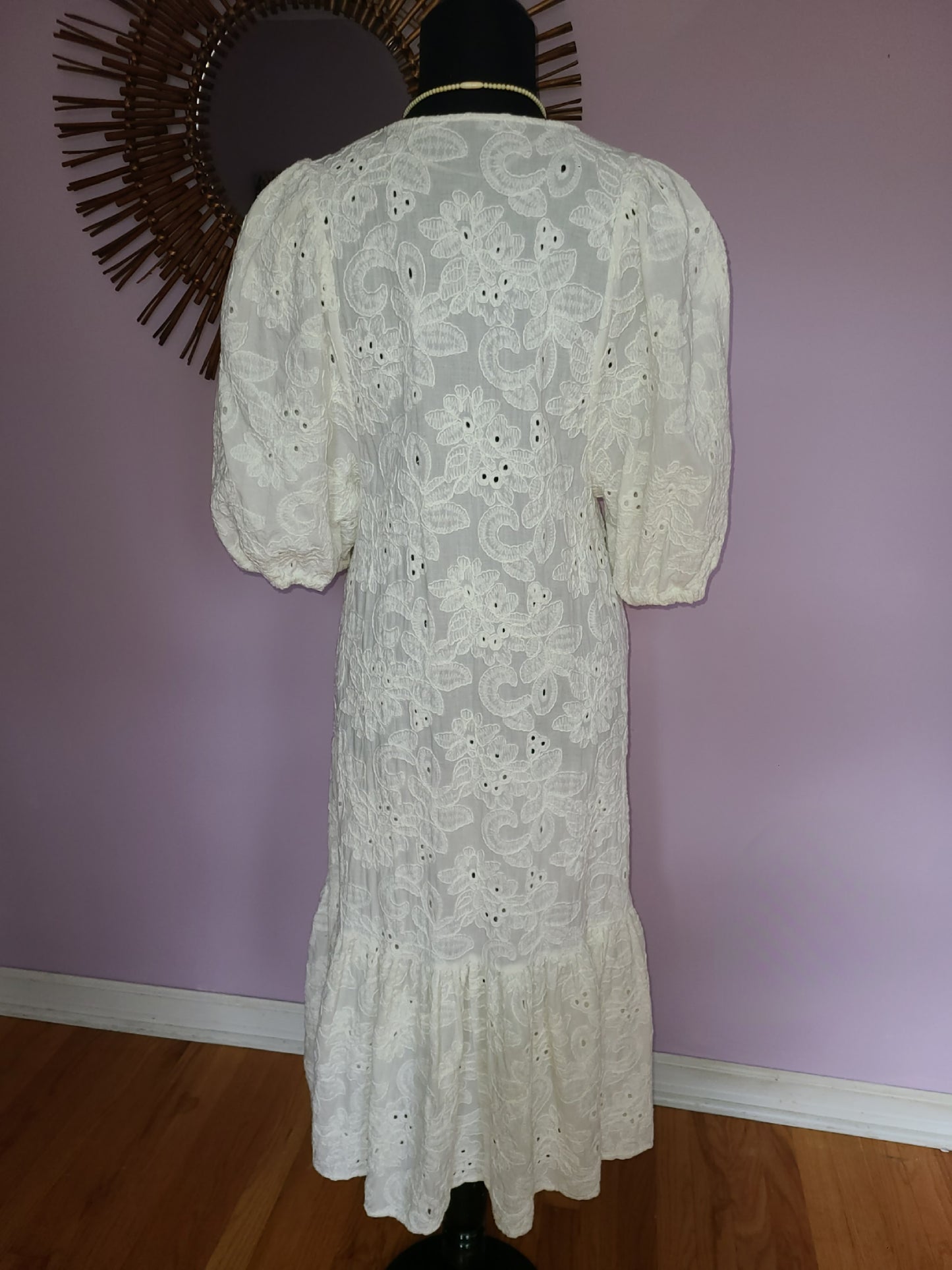 Zara "The Marta Dress" Ecru Lace | Size M