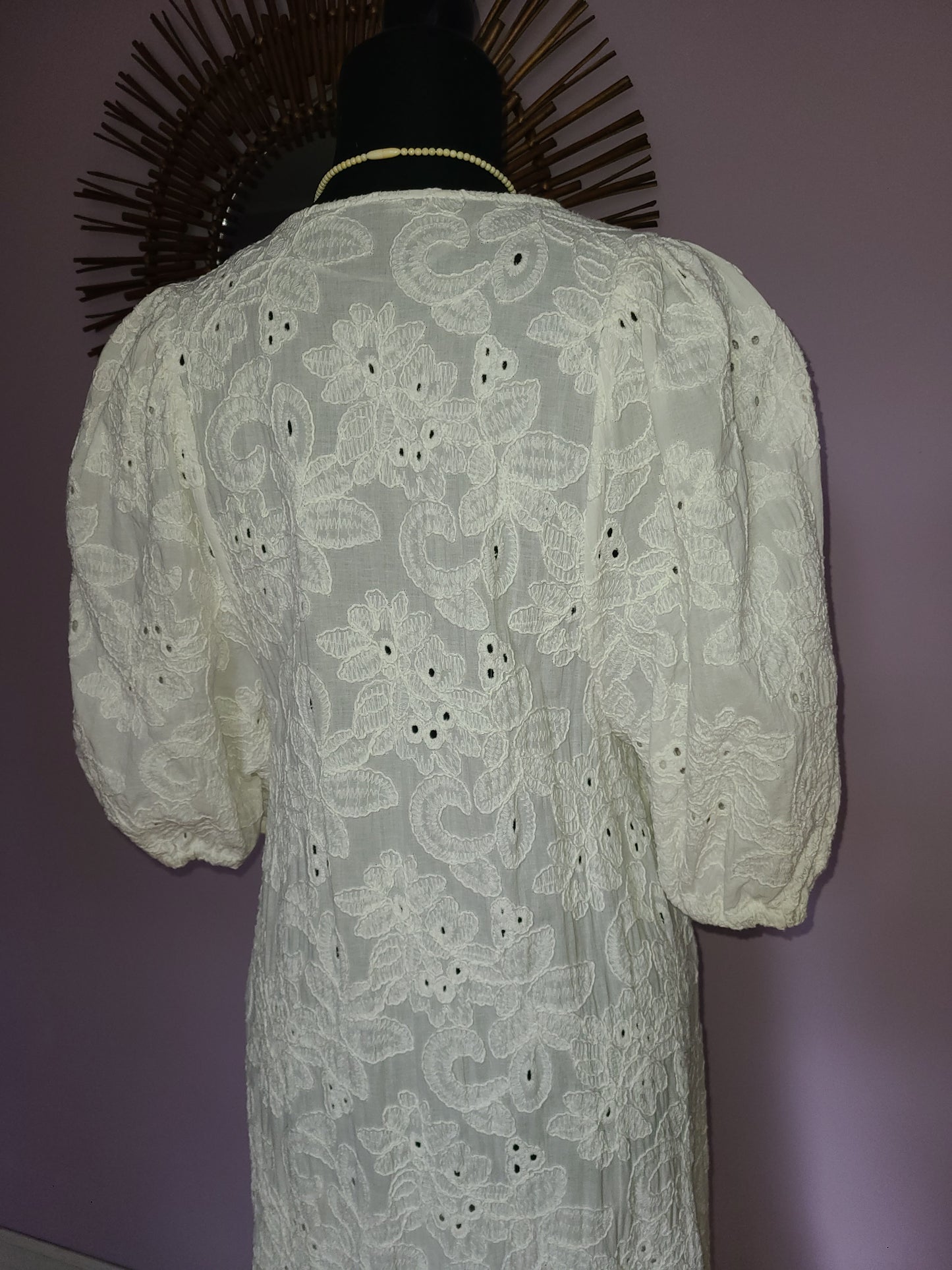 Zara "The Marta Dress" Ecru Lace | Size M