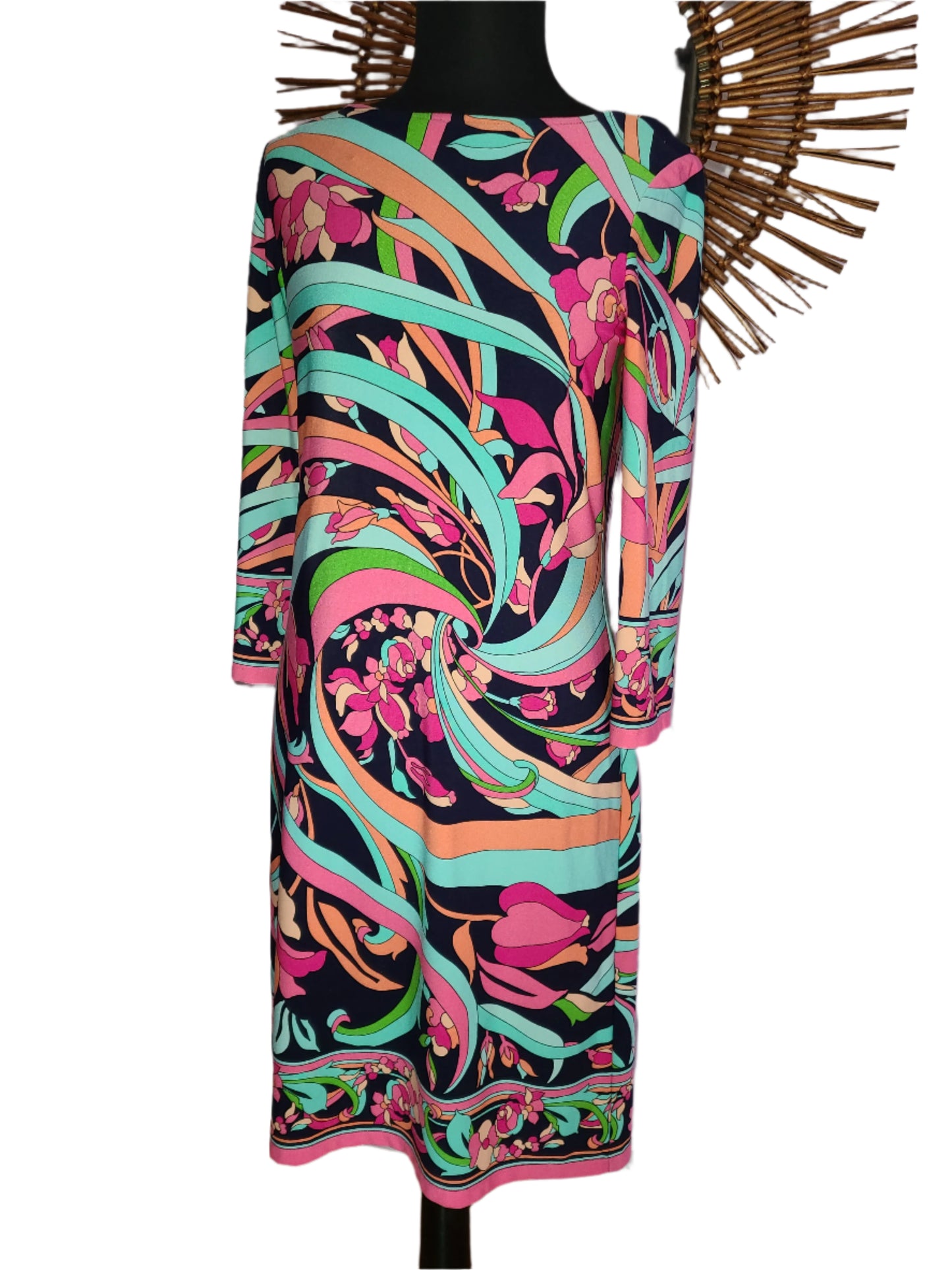 London Times Brand Mod Print Dress | Size 6