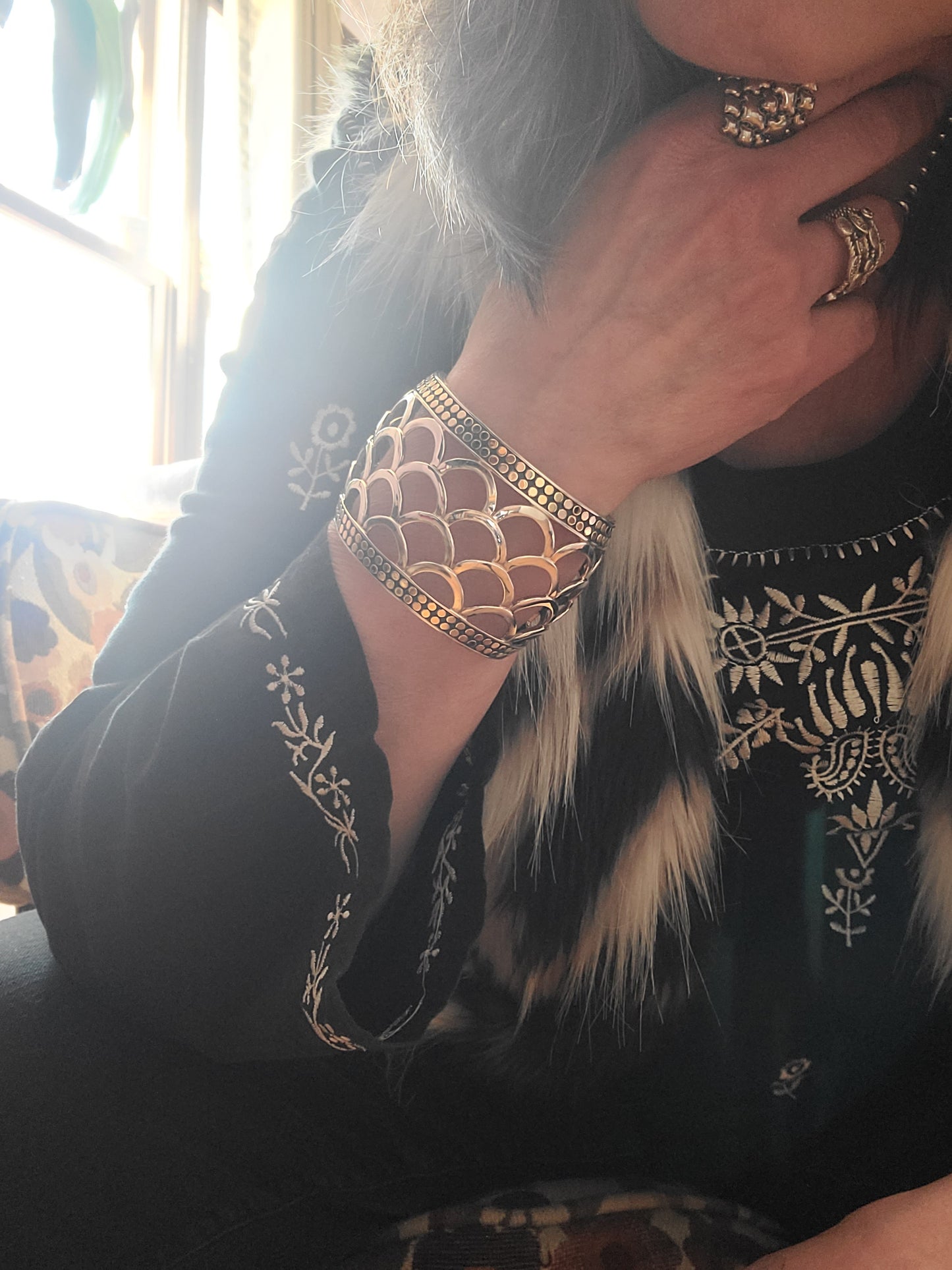 NEW WITH TAGS | John Hardy Naga Dragon Cuff Sterling Silver & 18K Gold