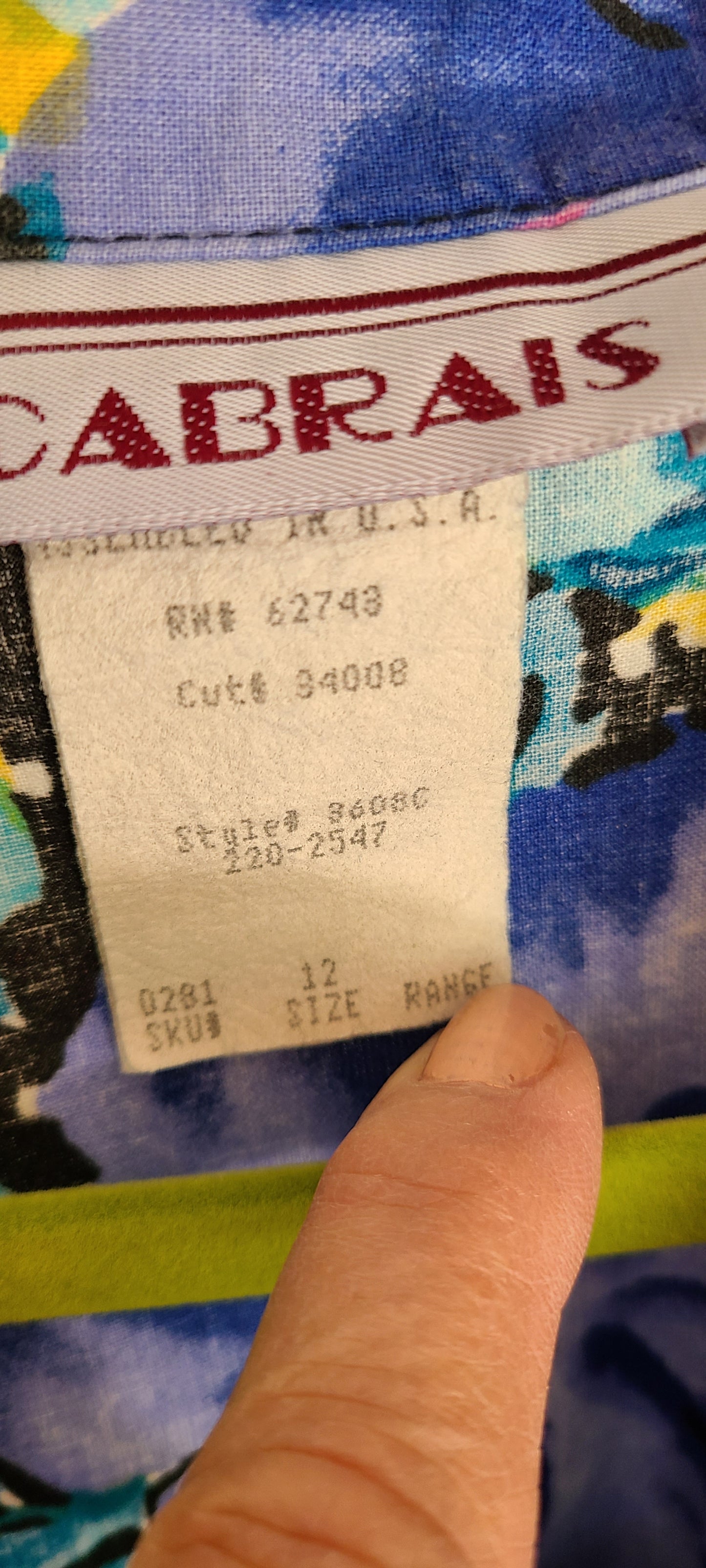 VINTAGE Floral Pattern Cotton Shirt Dress Size 11/12 (Medium)