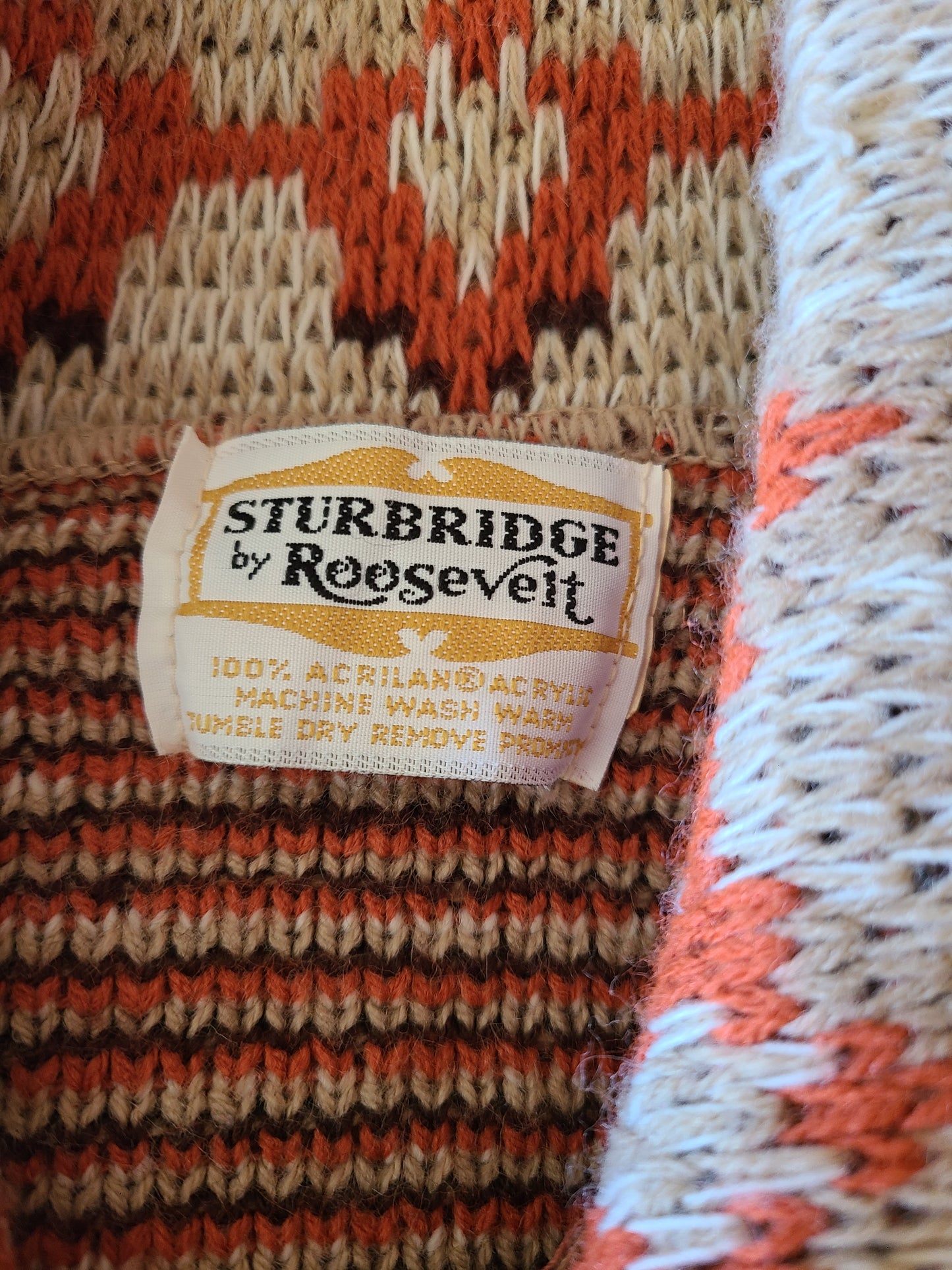 Strubridge Roosevelt 70s Knit Cape Poncho | One Size