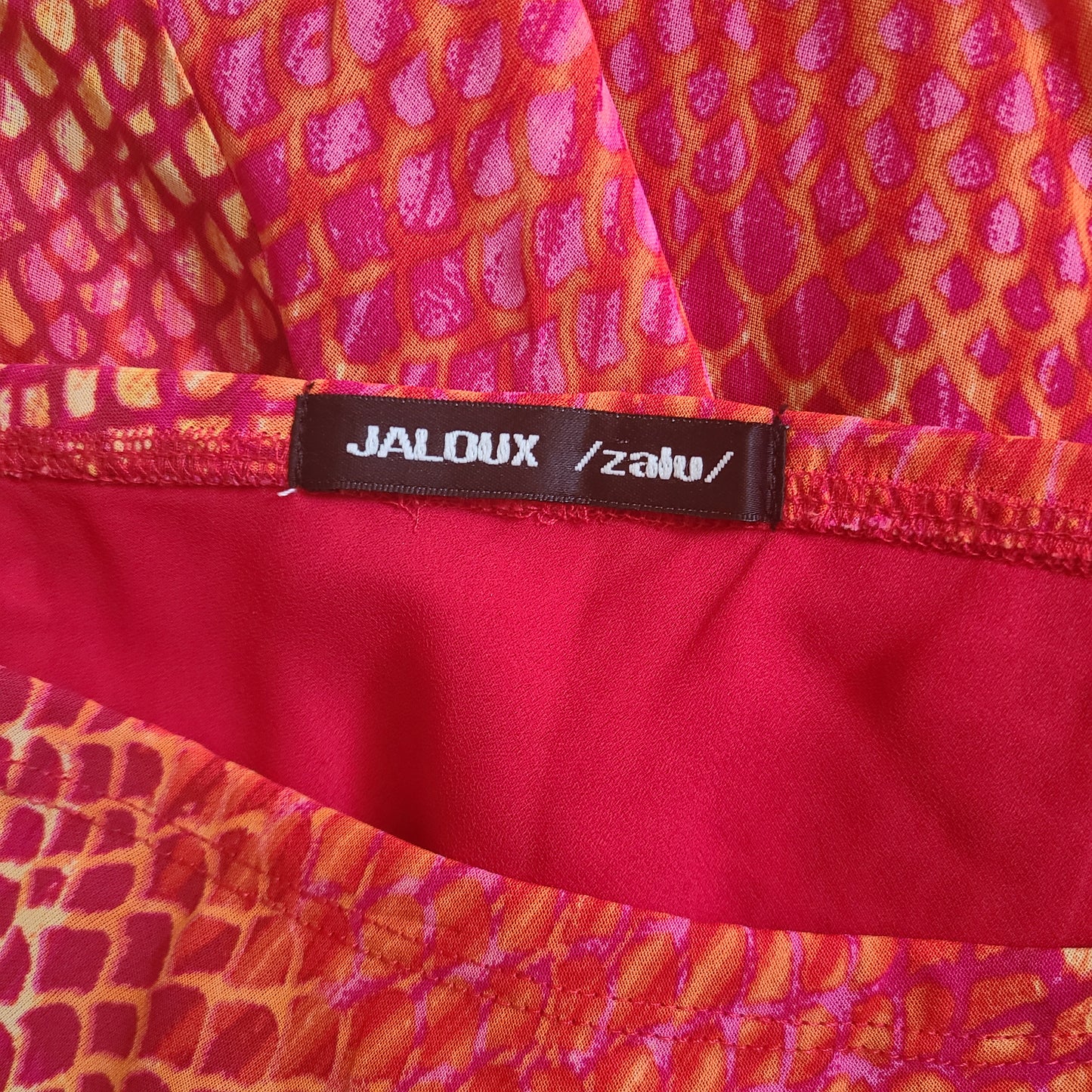 JALOUX / zalu / Y2K Hot Colours Midi Skirt | Size 29 Waist