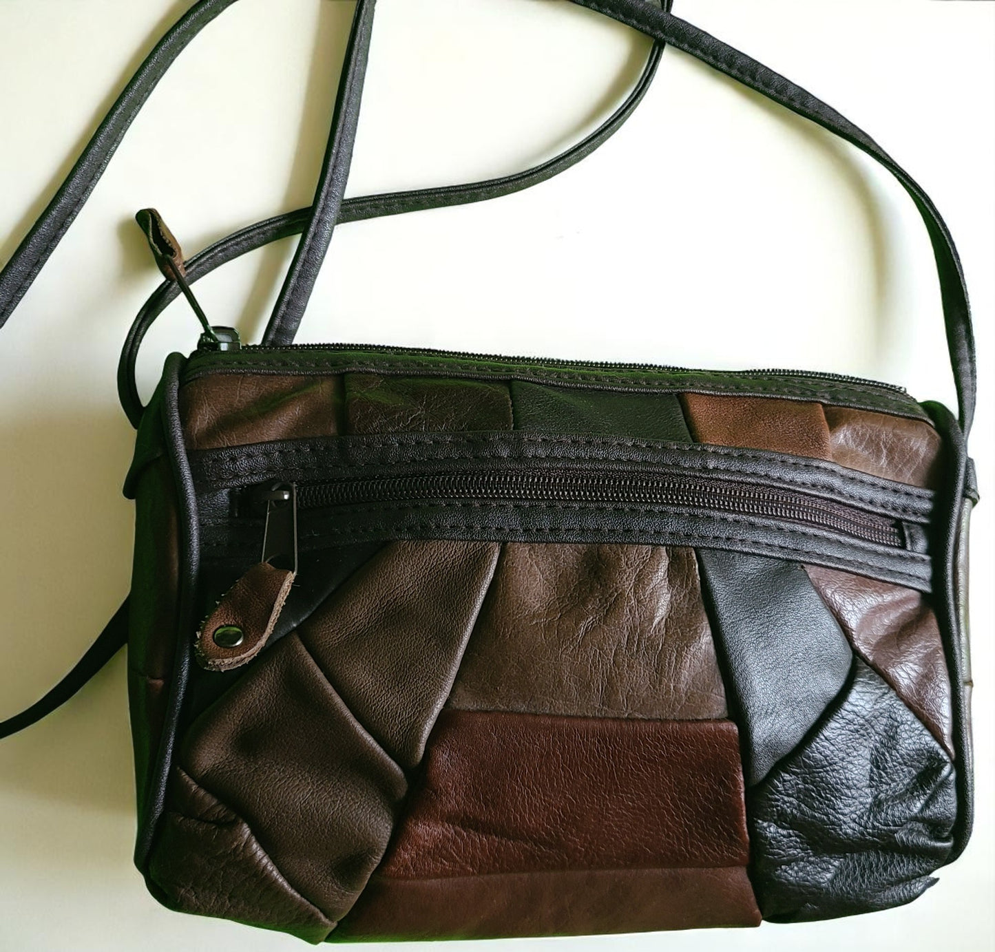 Mitzi Leather Patchwork Cross Body Bag