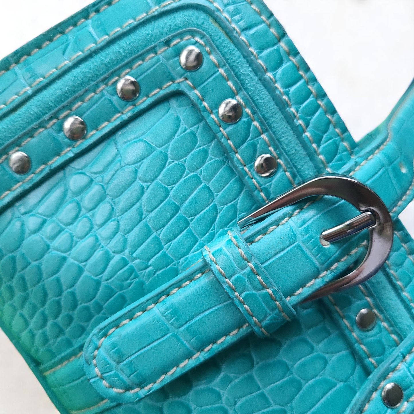 Nine West Turquoise Baguette Shoulder Bag & Accessories