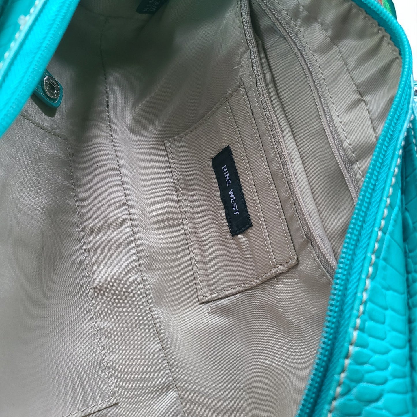 Nine West Turquoise Baguette Shoulder Bag & Accessories