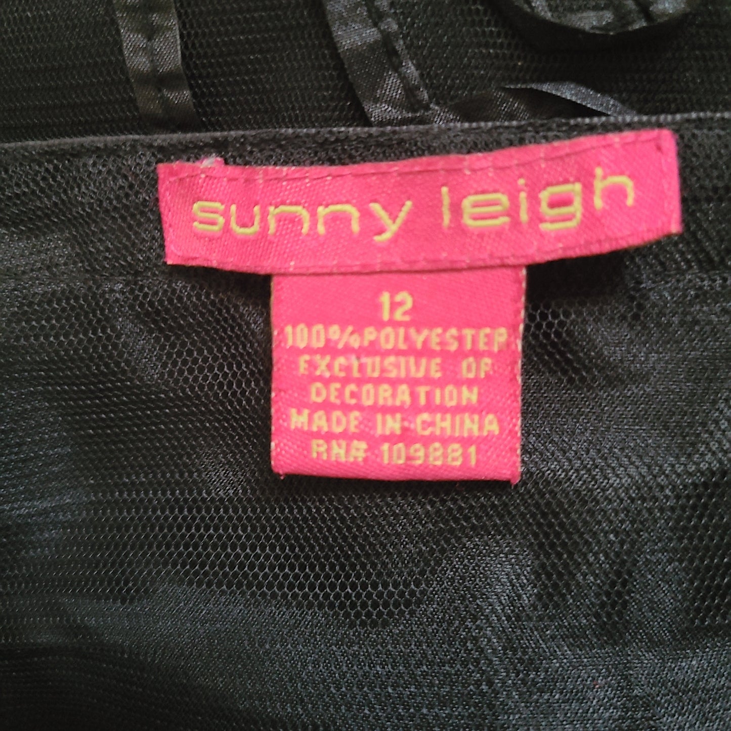 Sunny Leigh '00s Black Sheer Overlay Midi Skirt | Size 12