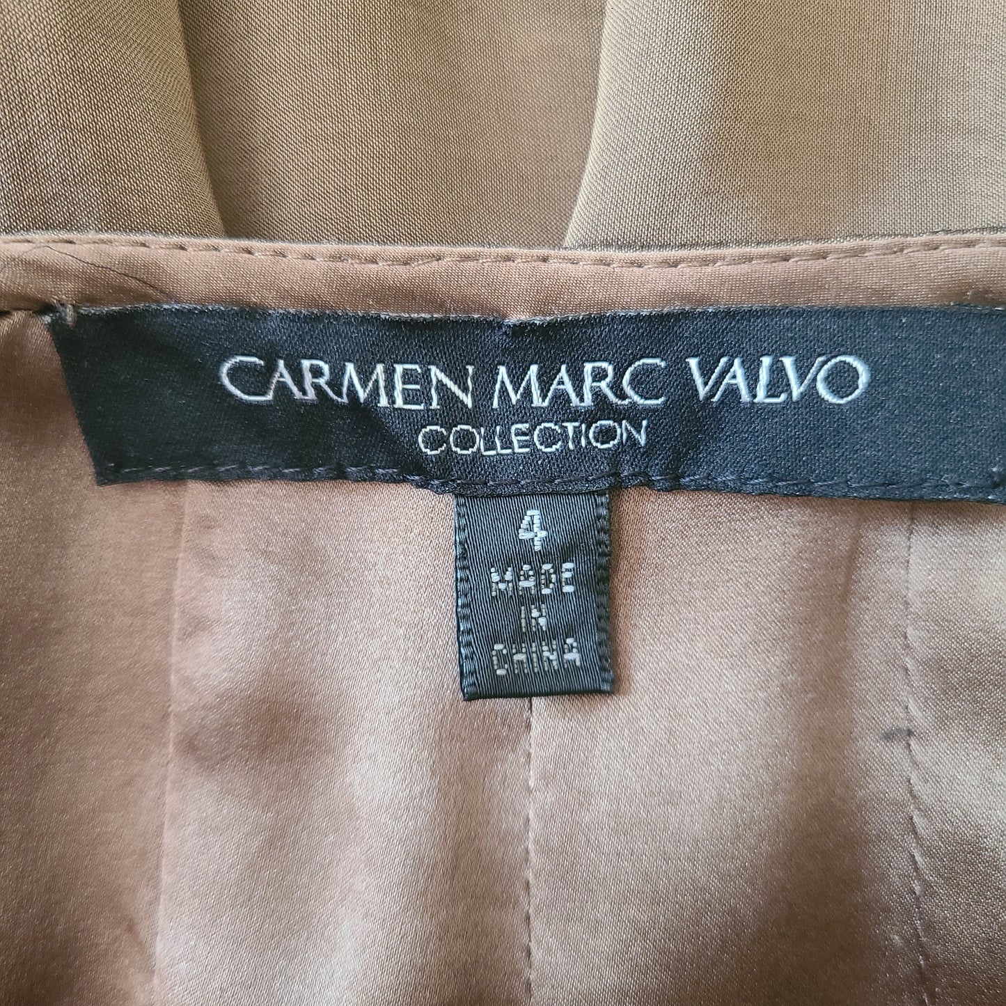 Carmen Marc Valvo Collection Silk Pleated Skirt | Waist 28"