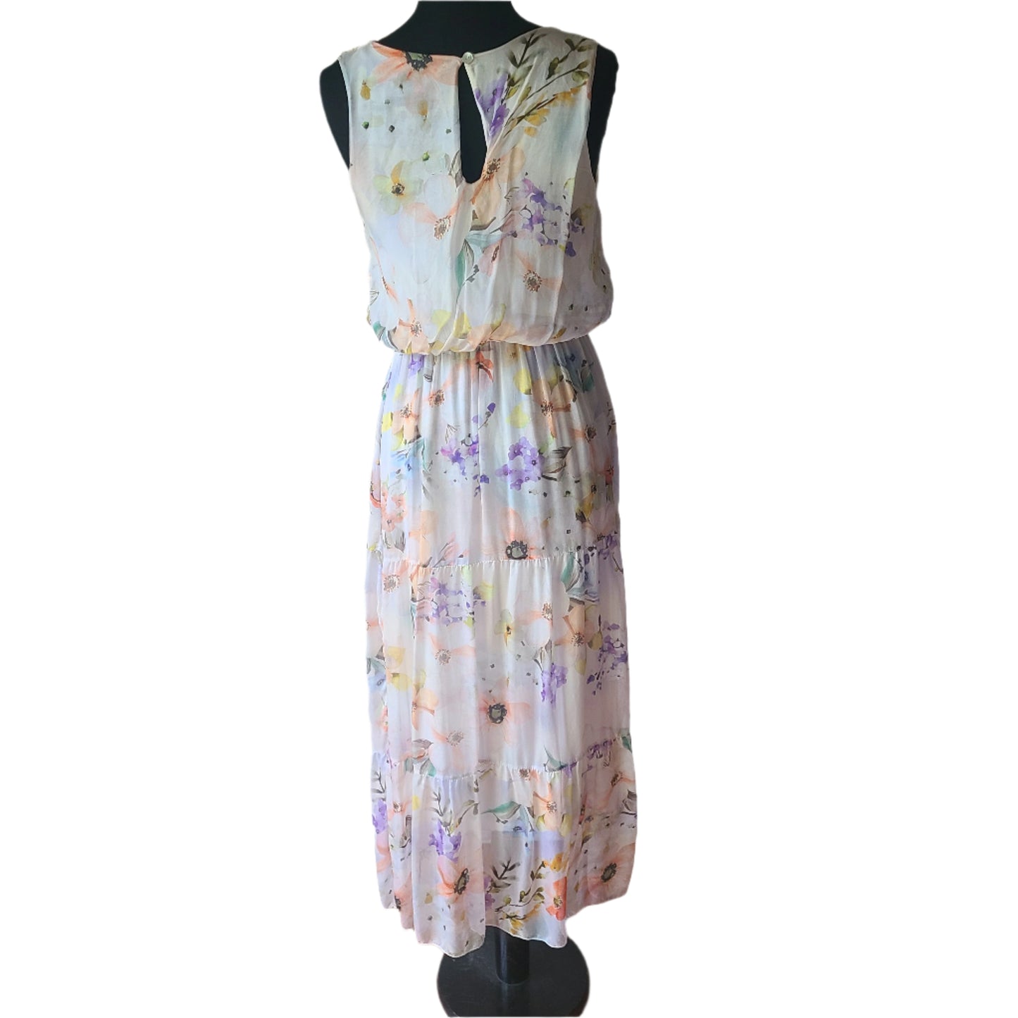 Lara G Silk Maxi Dress, Made in Italy | Size Medium