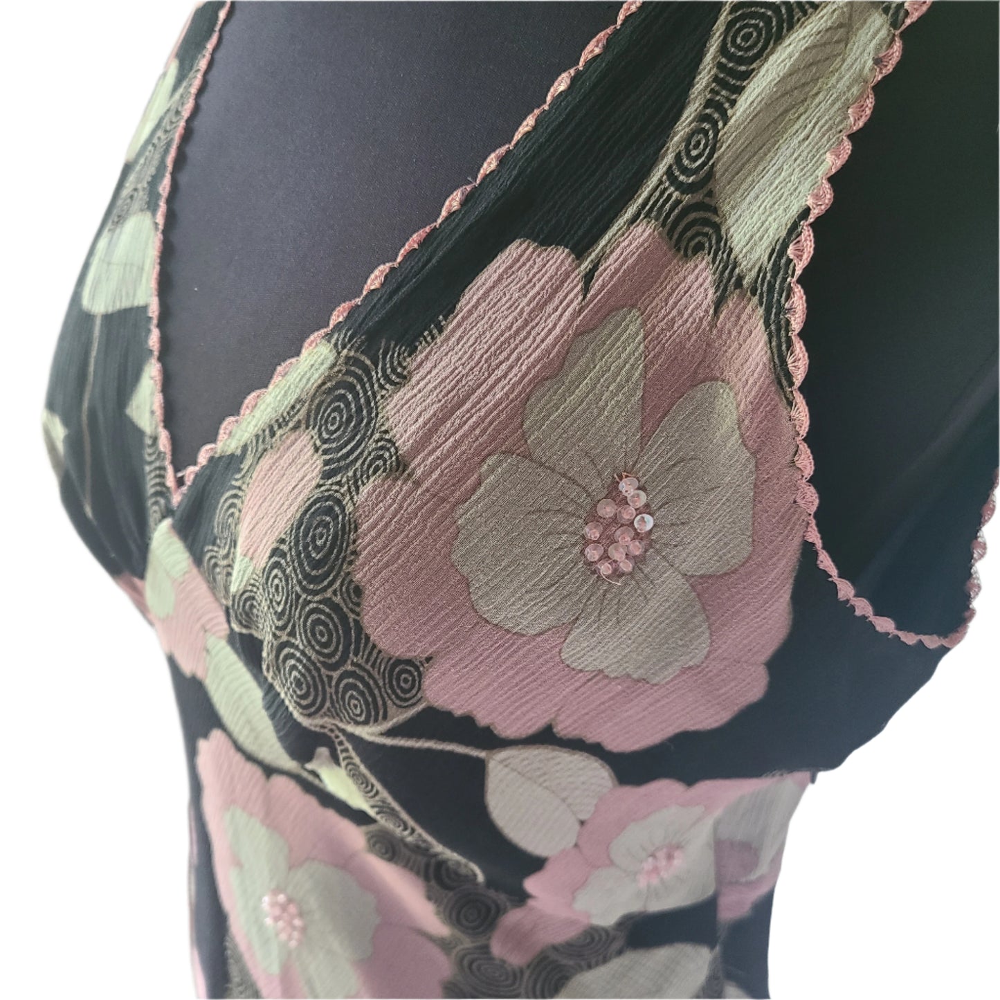 E.C.I. 100% Silk Slip Midi Dress | Size 10