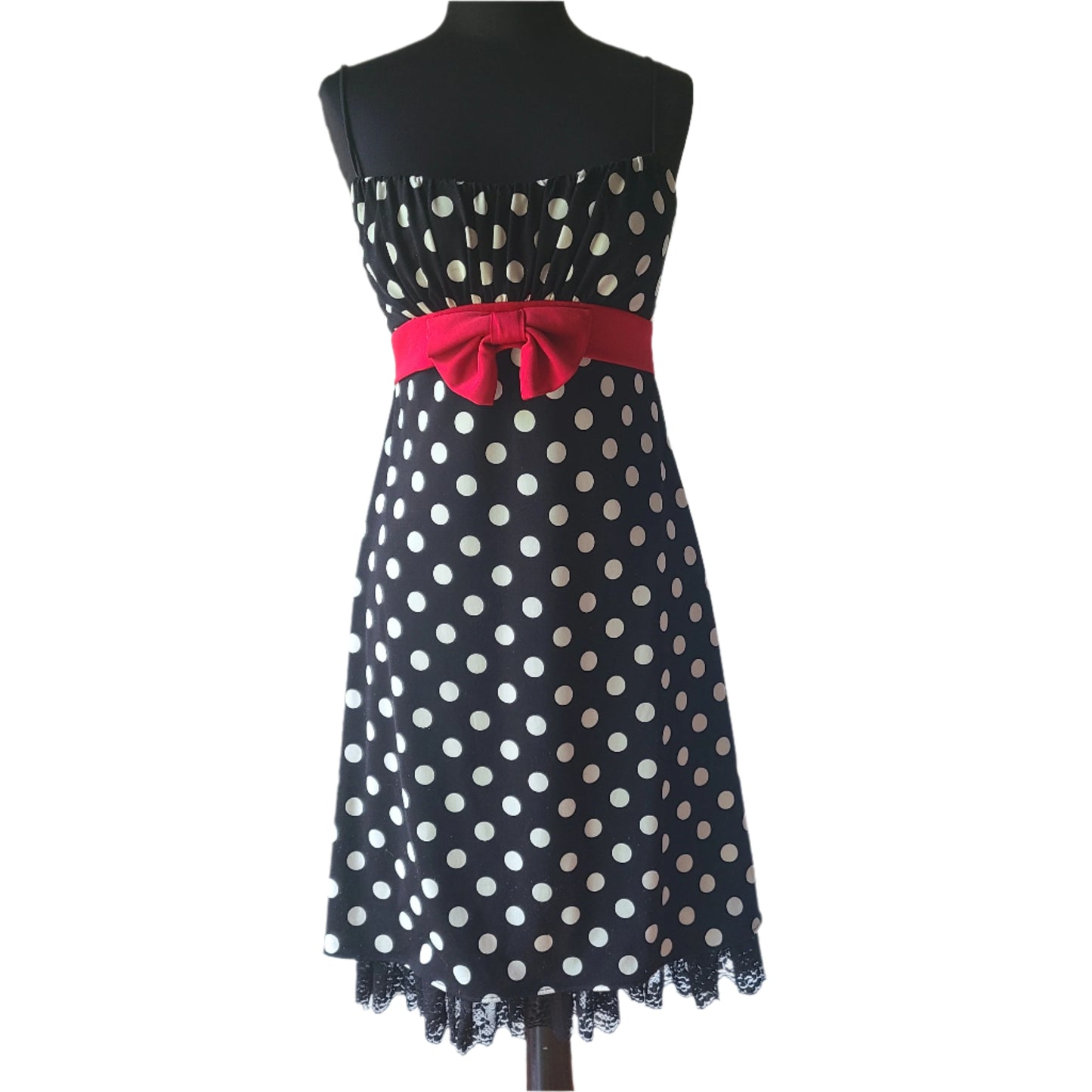 Blondie Nights 90s Polka Dot Mini Dress | Size Small