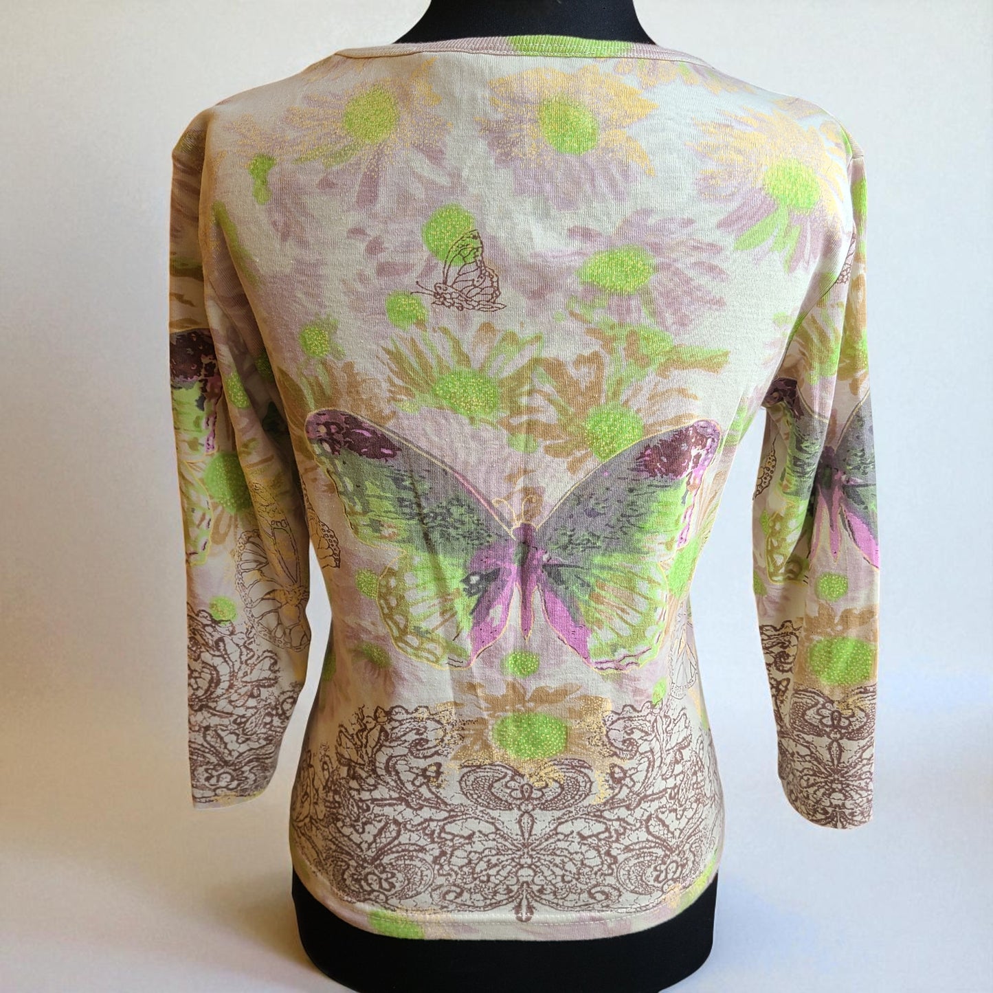 Temptation 90s Embellished Cotton Top | Size Medium