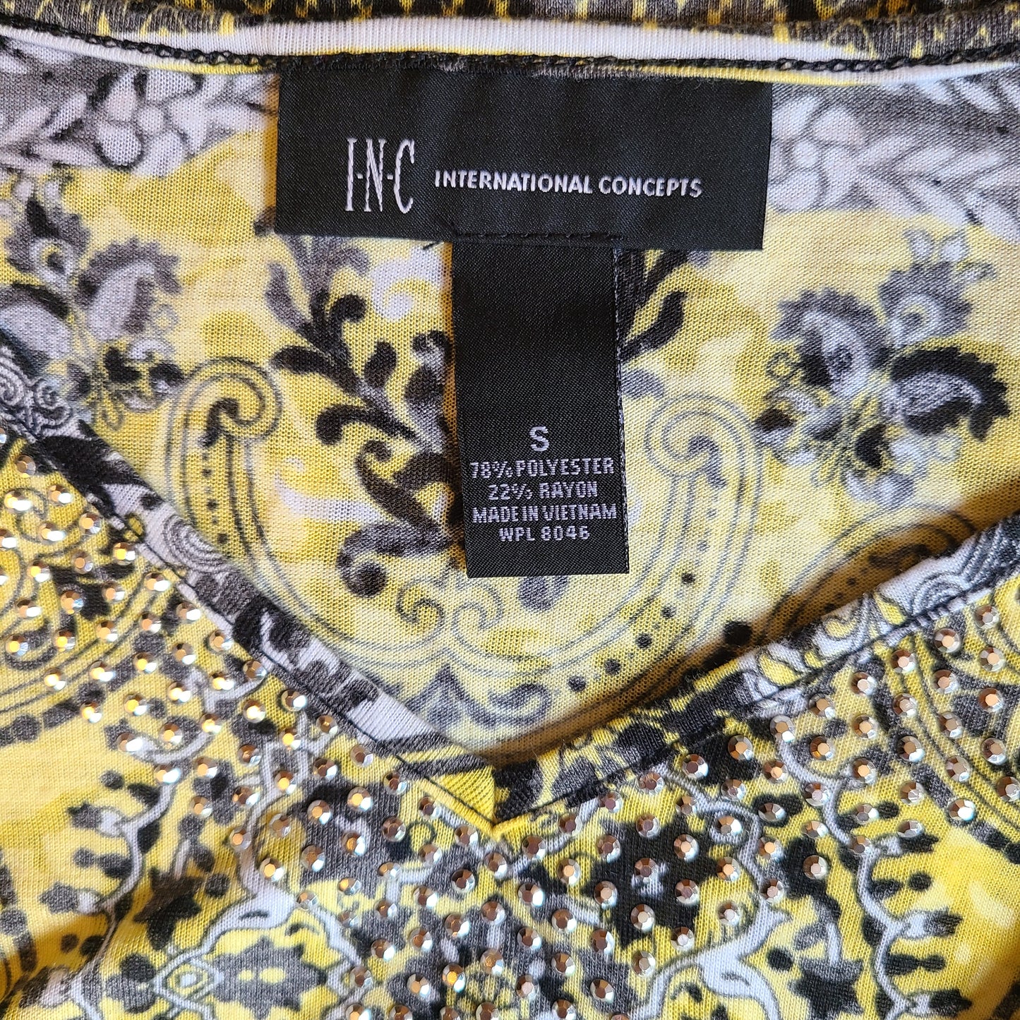 INC International Concepts Embellished Top | Size Small
