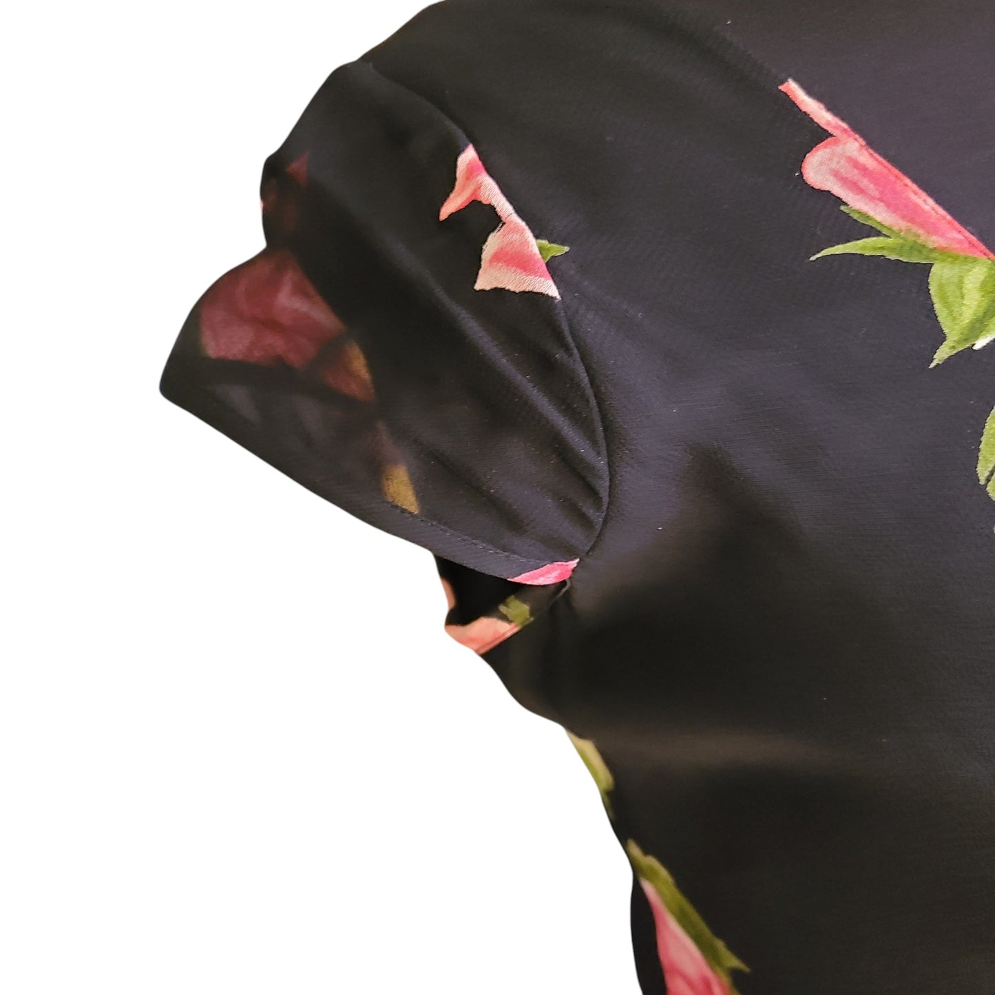 DressBarn 90s Black Floral Maxi Dress | Size Small
