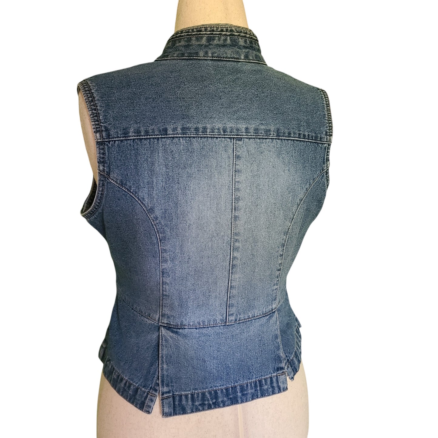 No Boundaries Denim Vest | Size M