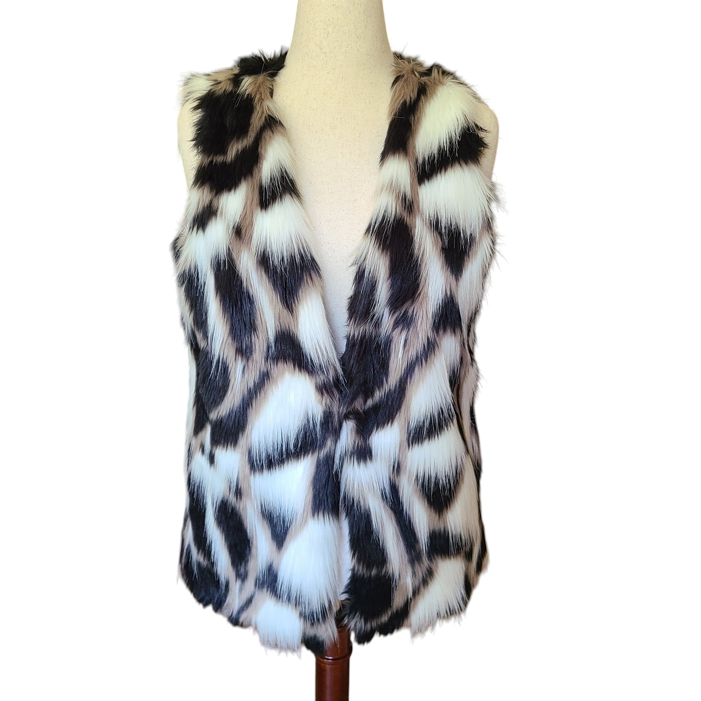 Hot & Delicious Faux Rabbit Fur Vest | Size Large