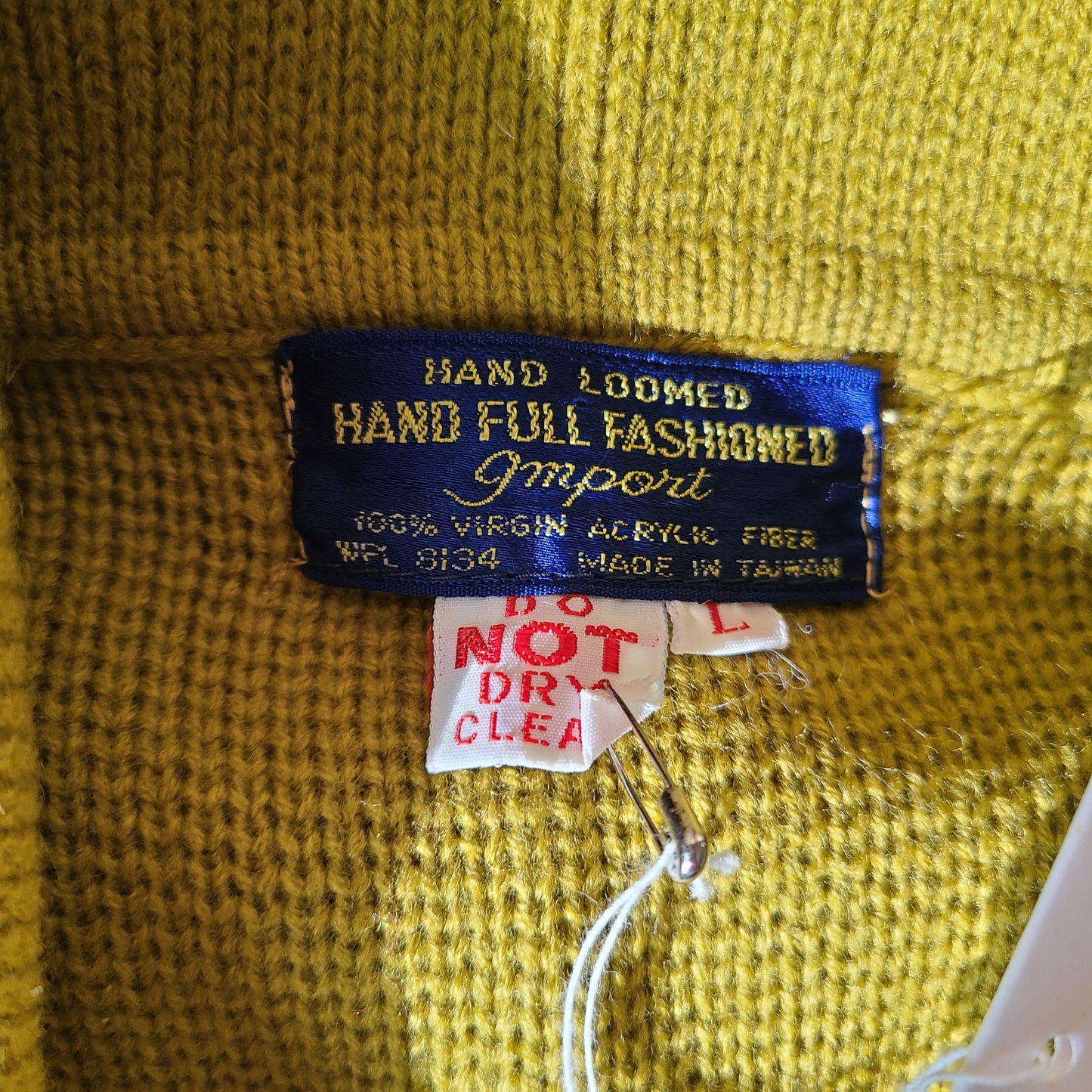 Hand Loomed 70s Sweater Blazer Jacket | Size Medium