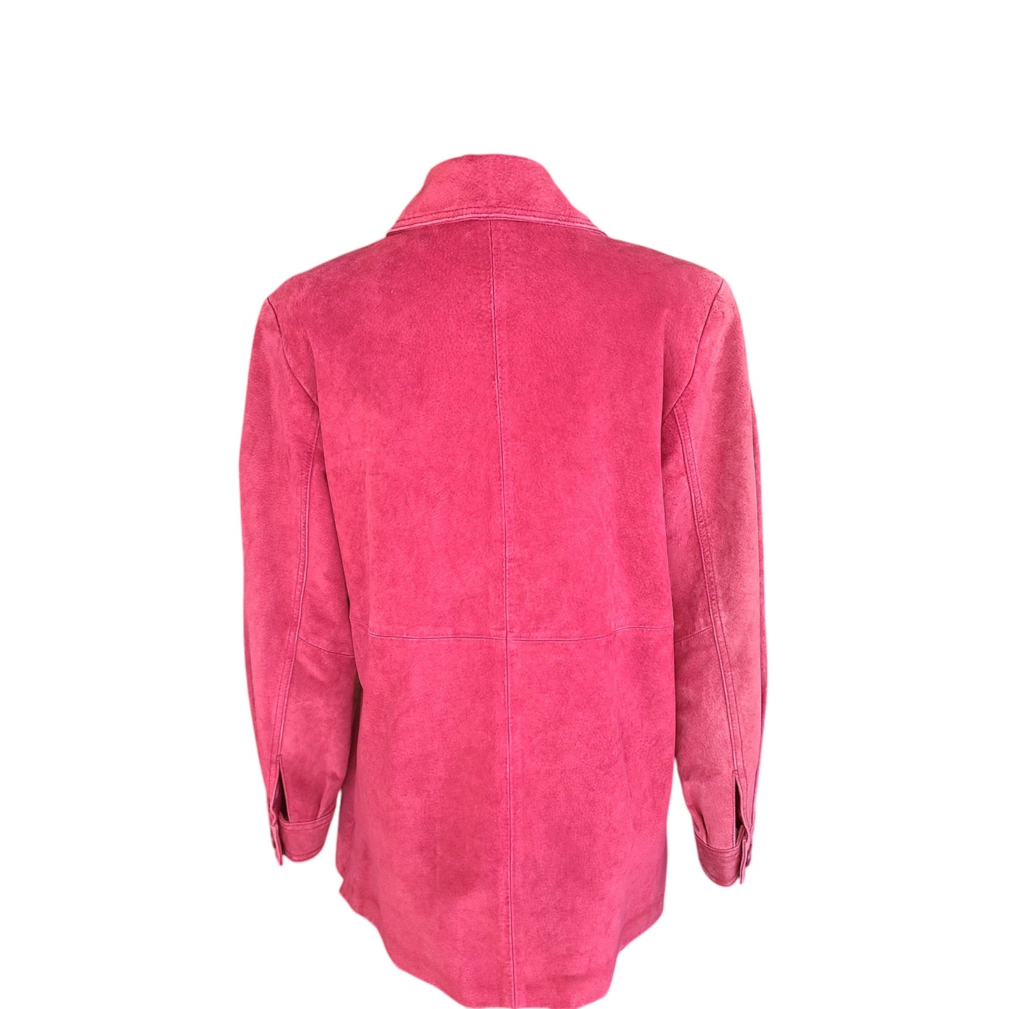 Cherokee 90s Red Suede Jacket | Size Medium