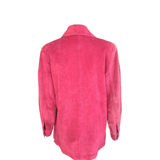 Cherokee 90s Red Suede Jacket | Size Medium