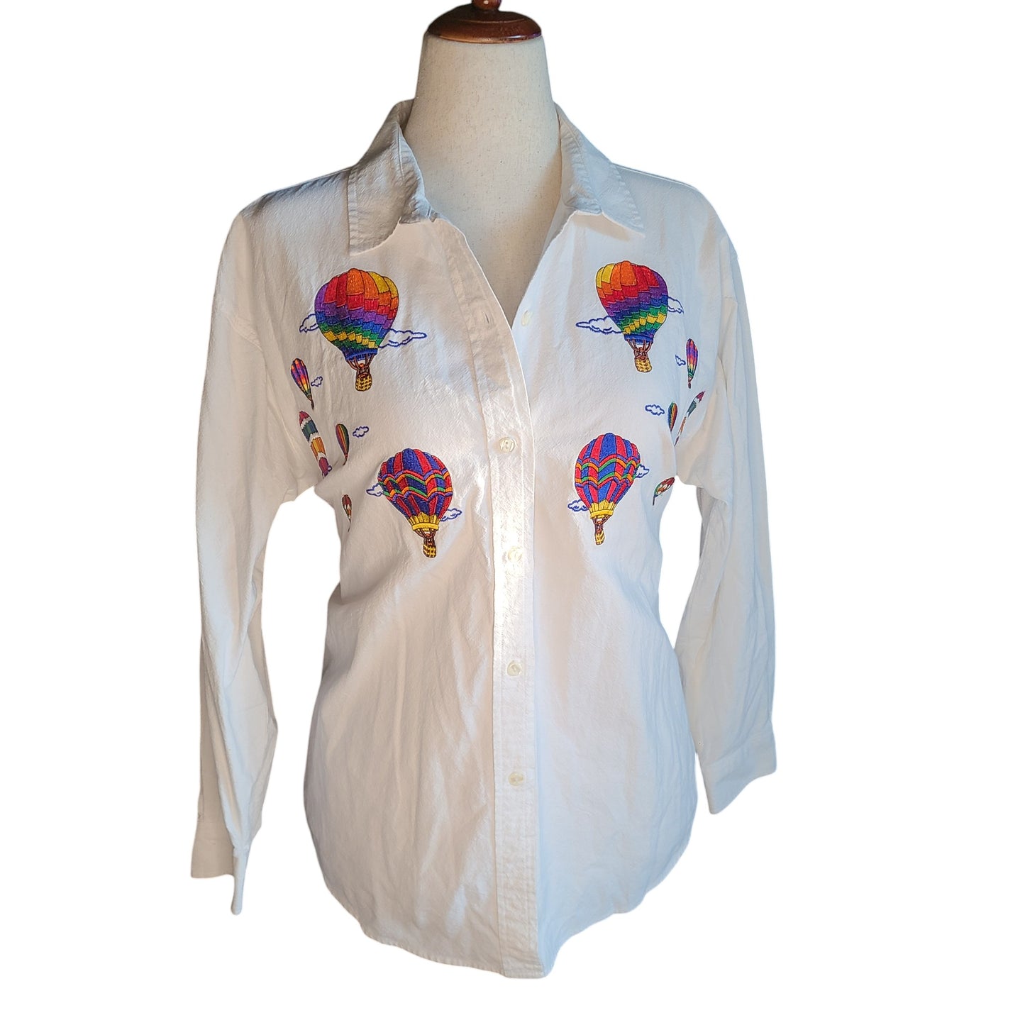 Casey Coleman 90s Cotton Embroidered Shirt | Size Large
