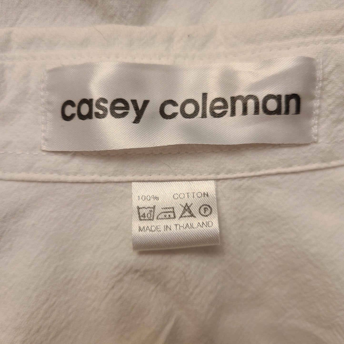 Casey Coleman 90s Cotton Embroidered Shirt | Size Large