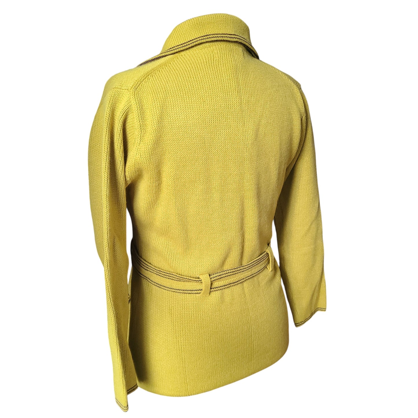 Hand Loomed 70s Sweater Blazer Jacket | Size Medium