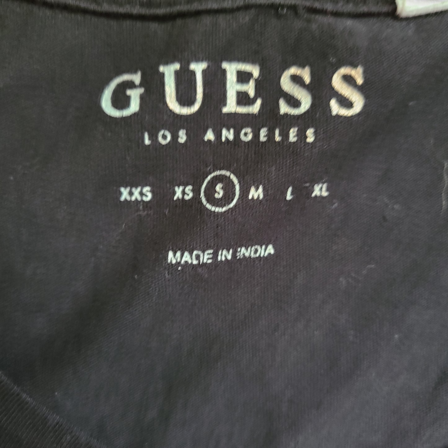 GUESS 00's Sequin Kiss Glamour Girl T-Shirt | Size Small