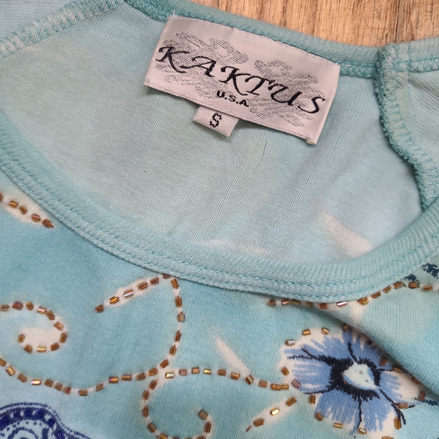 Kaktus 90s McBling Graphic Top | Size Small