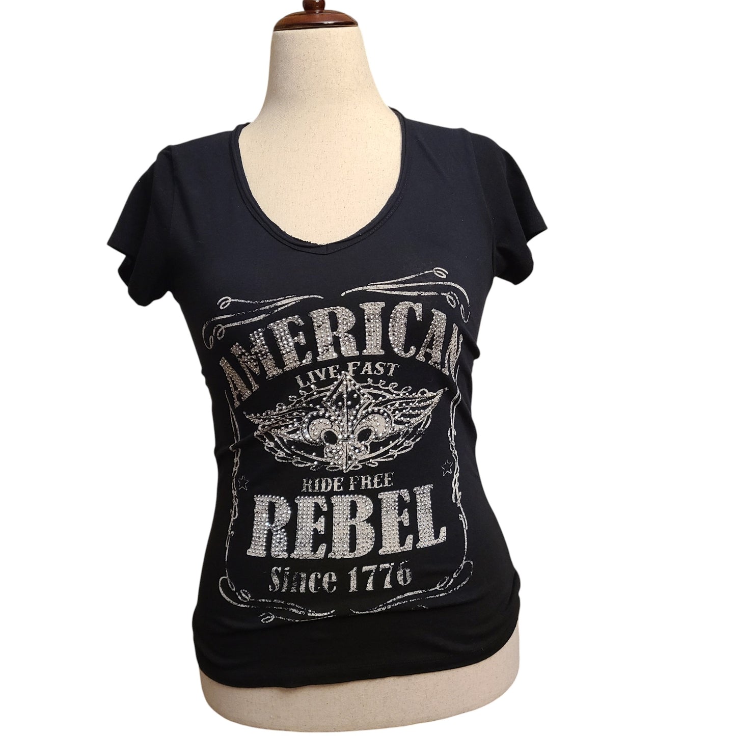 American Rebel 90s McBling T-Shirt | Size Small