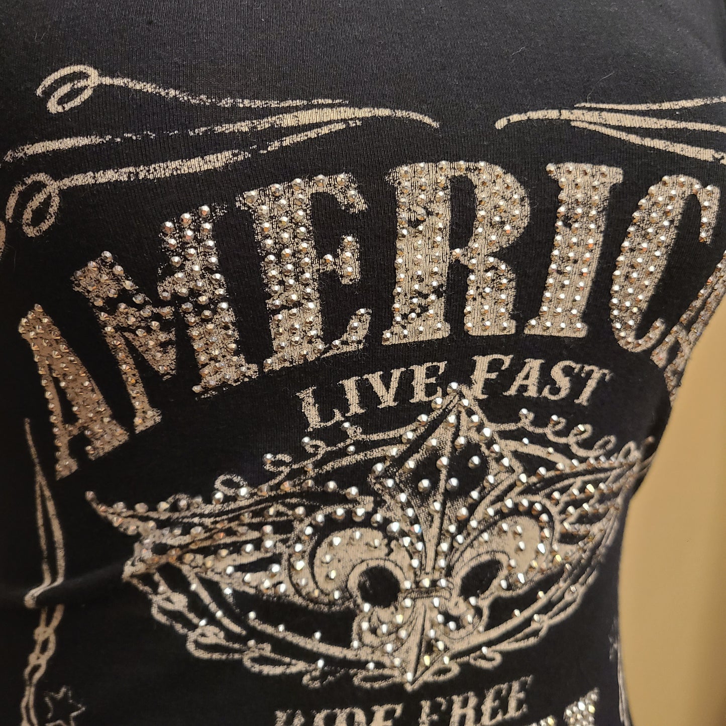 American Rebel 90s McBling T-Shirt | Size Small