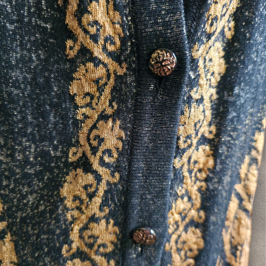 Chanel Spring 2010 Collection Black/Gold Cardigan
