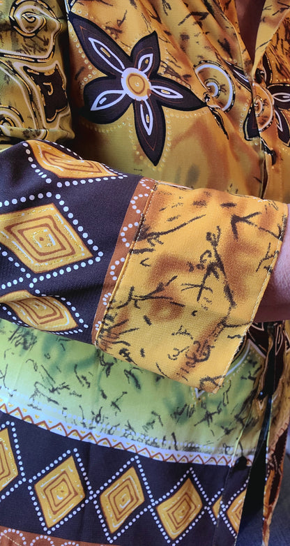 Vintage Ninety Brand Tribal Print Blouse | Size Medium