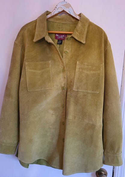 Vintage Denim and Co. Suede Shacket | Size Large