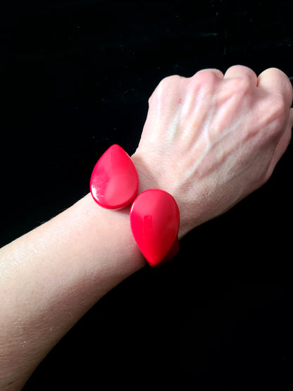 Angela Caputi Red Clamper Bracelet
