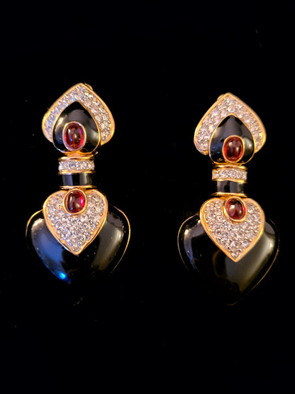 Vintage Ciner Pierced Earrings
