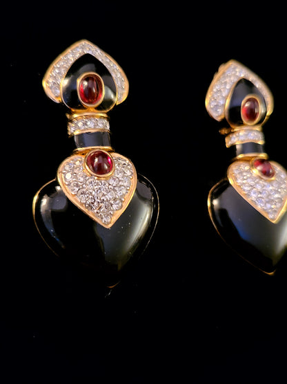 Vintage Ciner Pierced Earrings