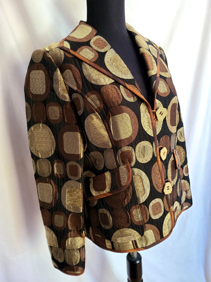 600 West Sixties Print Jacket - Size Small