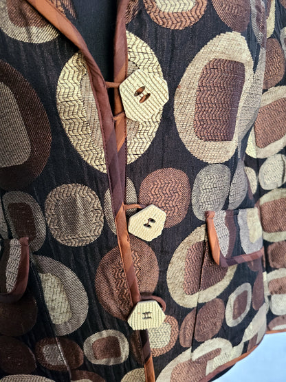 600 West Sixties Print Jacket - Size Small